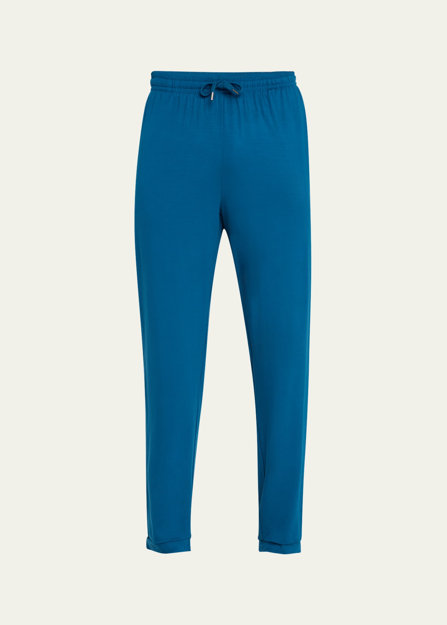 Shop Derek Rose Men's Basel 17 Slim Cuffed Lounge Pants In Blue