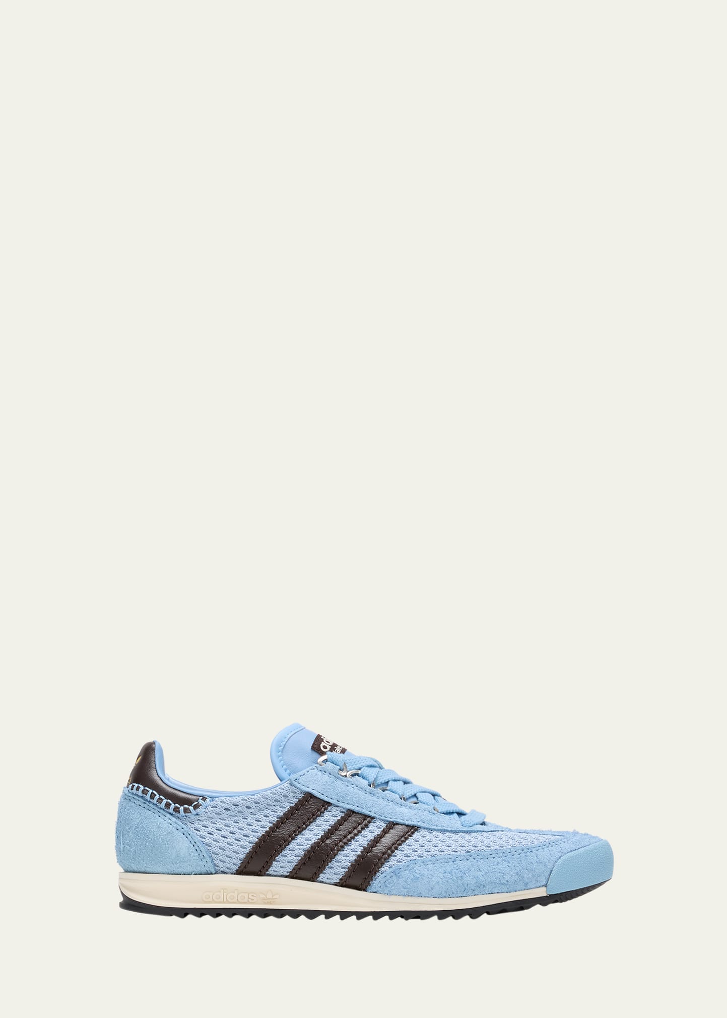 Adidas X Wales Bonner X Adidas Sl76 Mesh Suede Sneakers In Blue