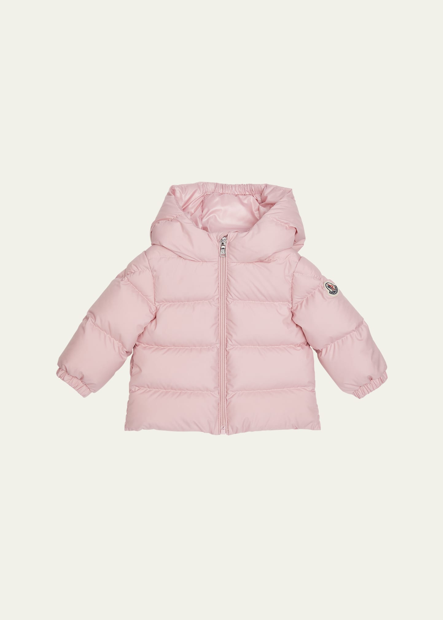 Moncler Sharon Hooded Down Jacket Pink In Pastel Pink