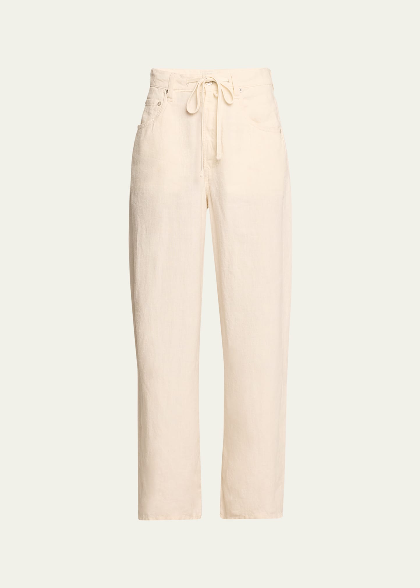 CITIZENS OF HUMANITY BRYNN DRAWSTRING LINEN TROUSERS 