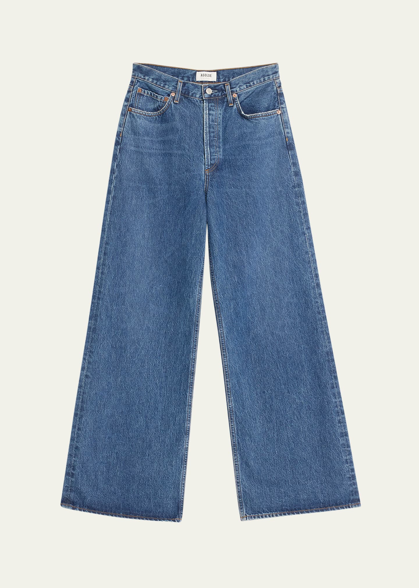 Agolde Dame Wide-leg Jeans In Enamour