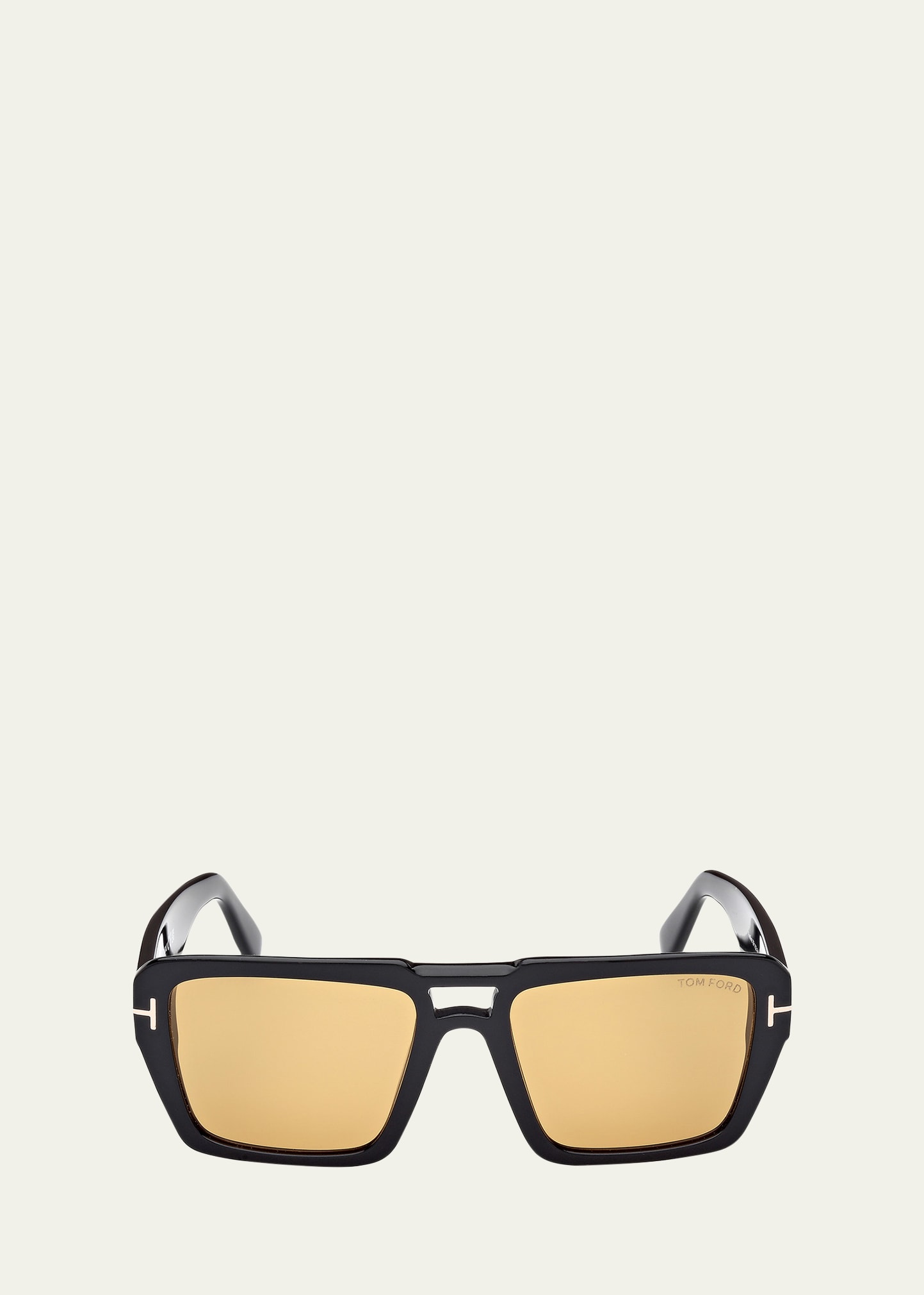 Tom Ford Black Redford Sunglasses In Sblk/brn