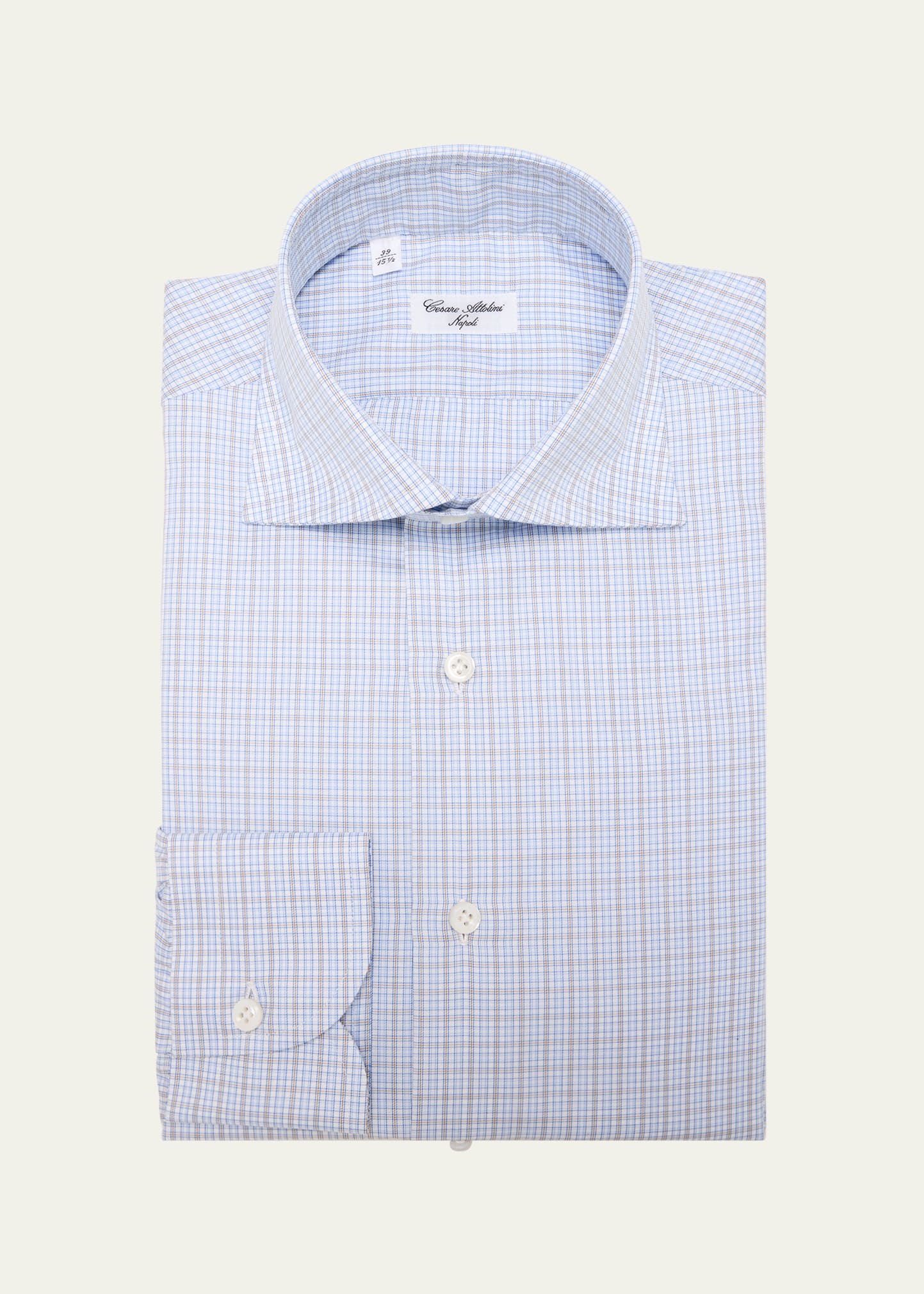 Men's Cotton Graph Check Dress Shirt