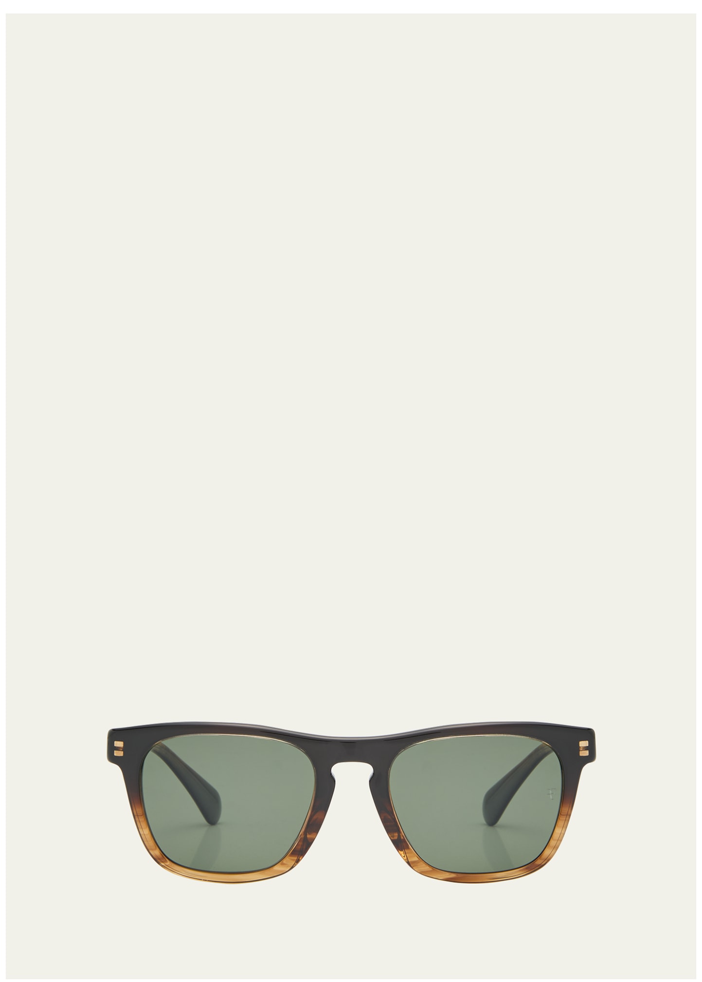 Oliver Peoples X Federer Men's R-3 Acetate Square Sunglasses In Green