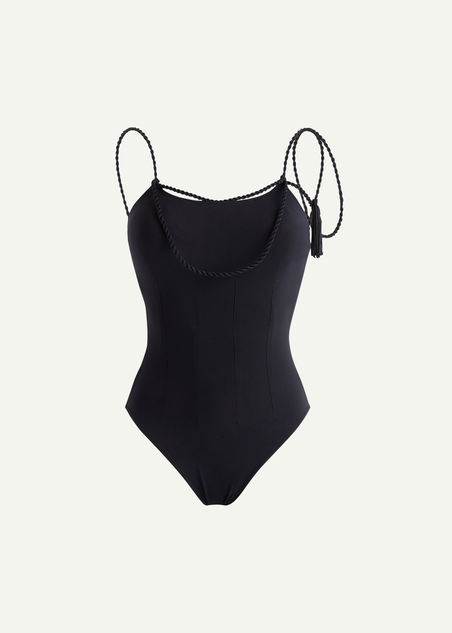 Shop Vilebrequin Rope One-piece Swimsuit In Noir