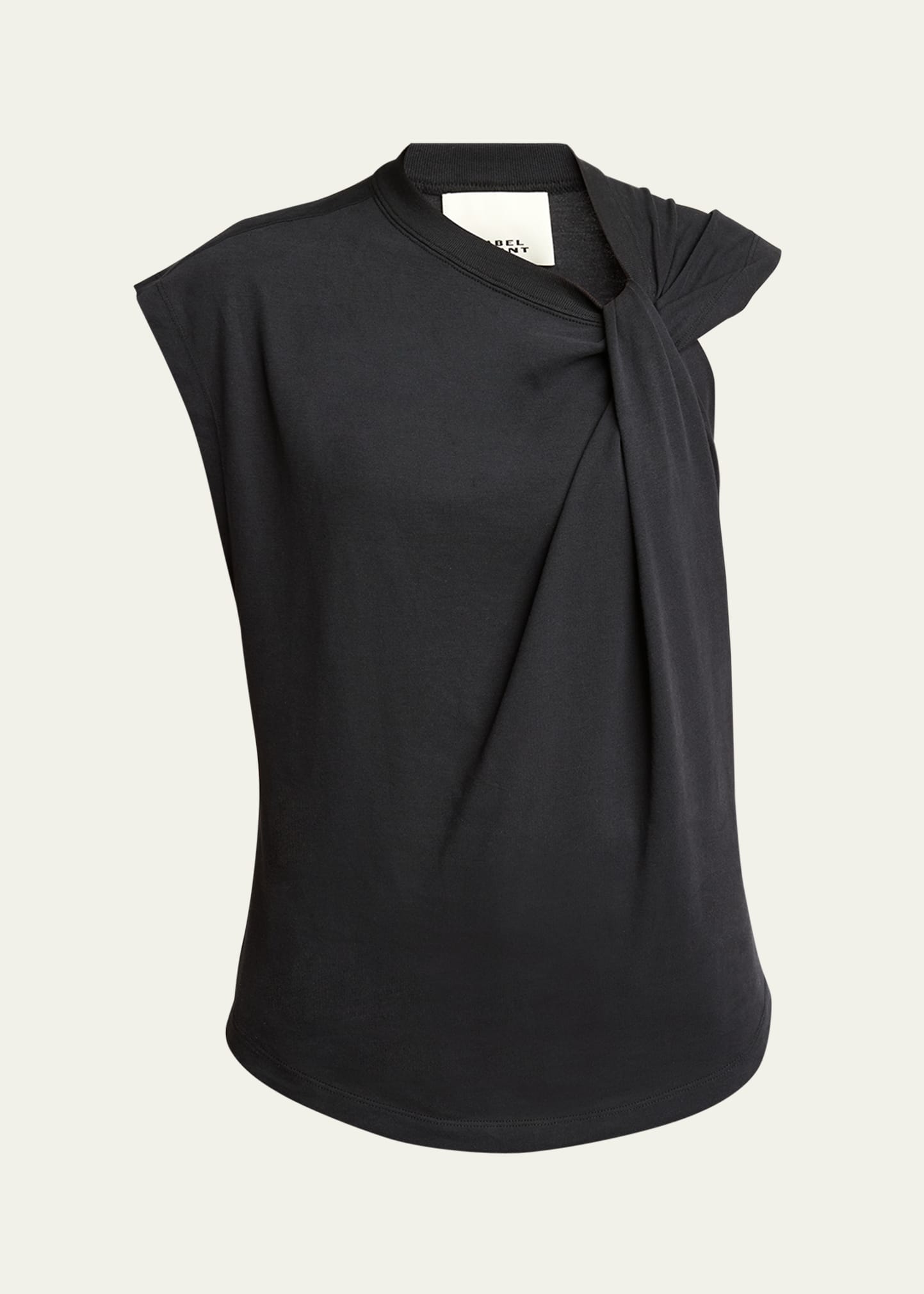 Isabel Marant Black Cotton Nayda T-shirt In Multi