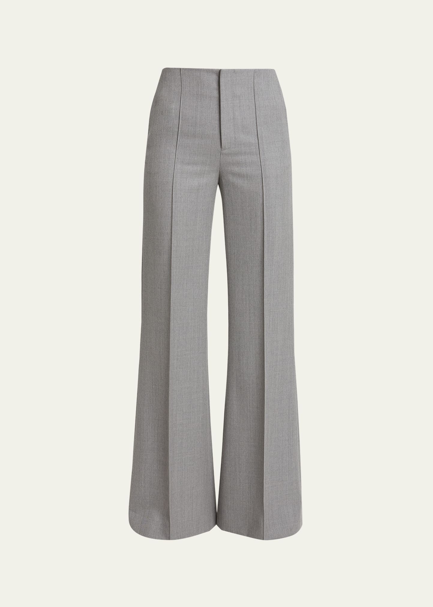 Chloé Striped Cashmere And Wool-blend Vest In Swan Grey