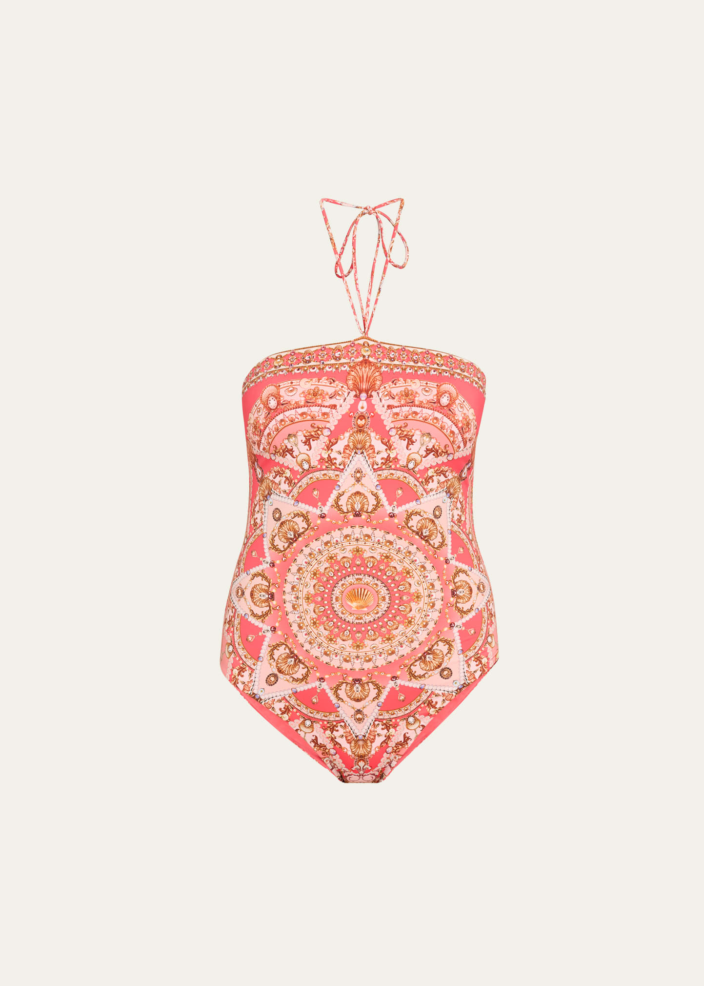 Shell Games Bandeau One-Piece Swimsuit
