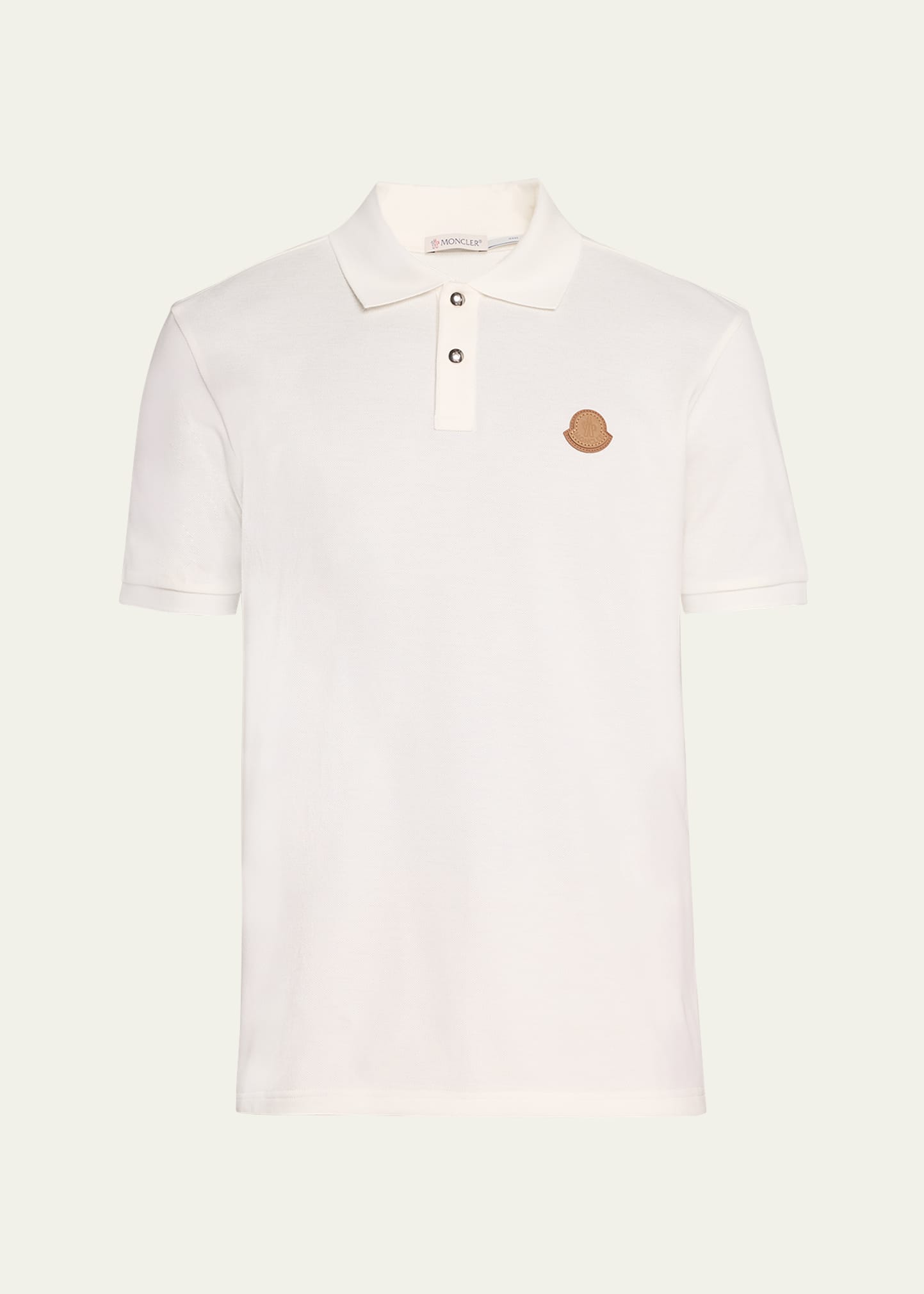 Moncler Ss Polo In White
