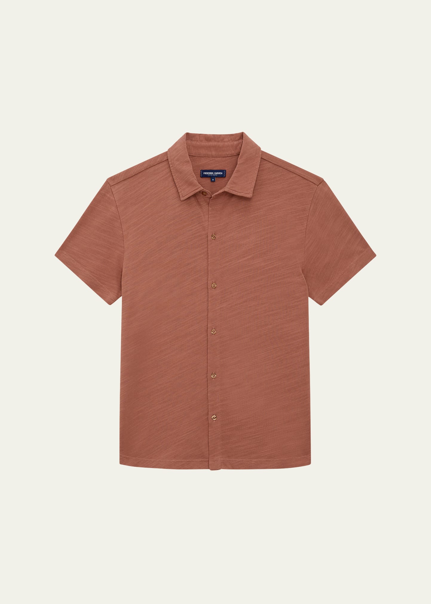 Frescobol Carioca Men's Russo Button-down Shirt In Dusty Coral