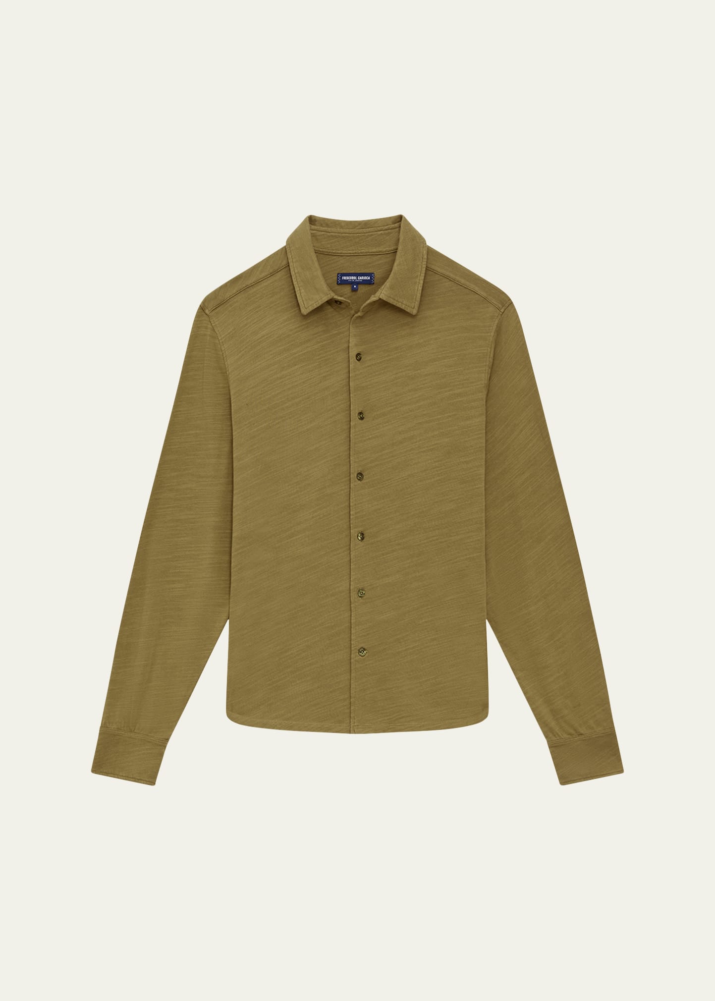 Frescobol Carioca Men's Marcio Button-down Shirt In Spinach