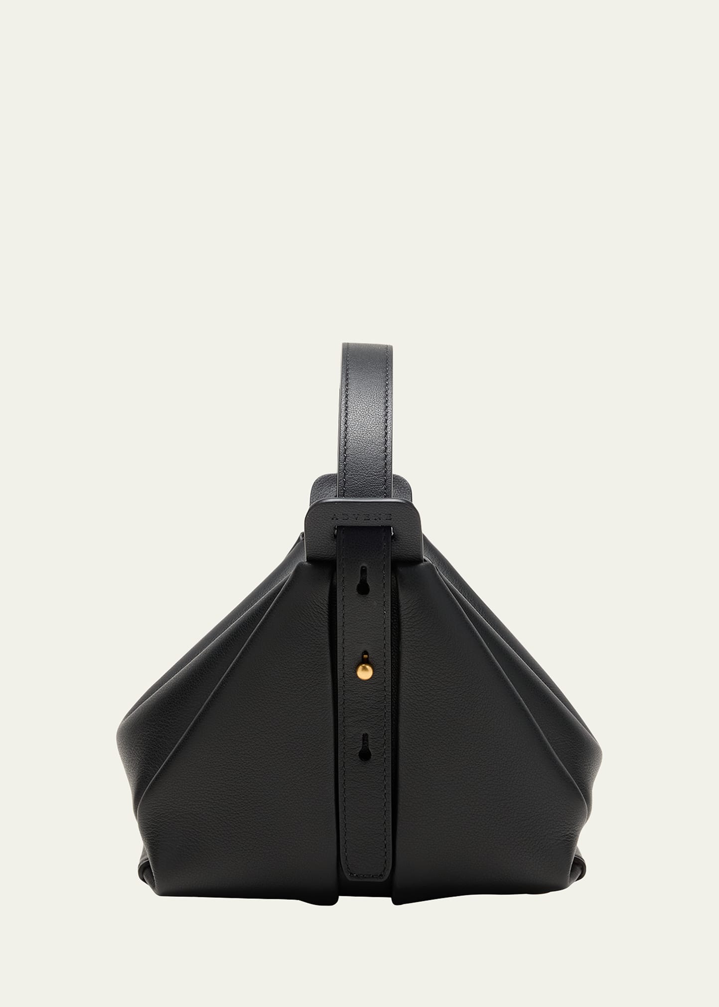 Shop Advene The Age Mini Leather Crossbody Bag In Black