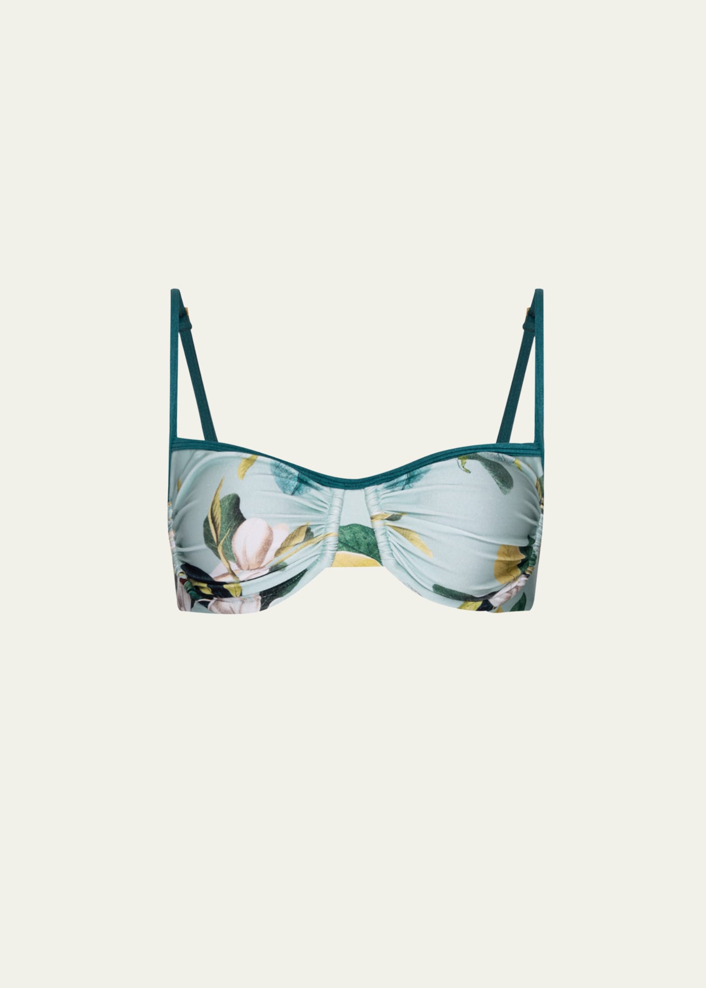 Shop Patbo Magnolia Underwire Bikini Top In Green Multi