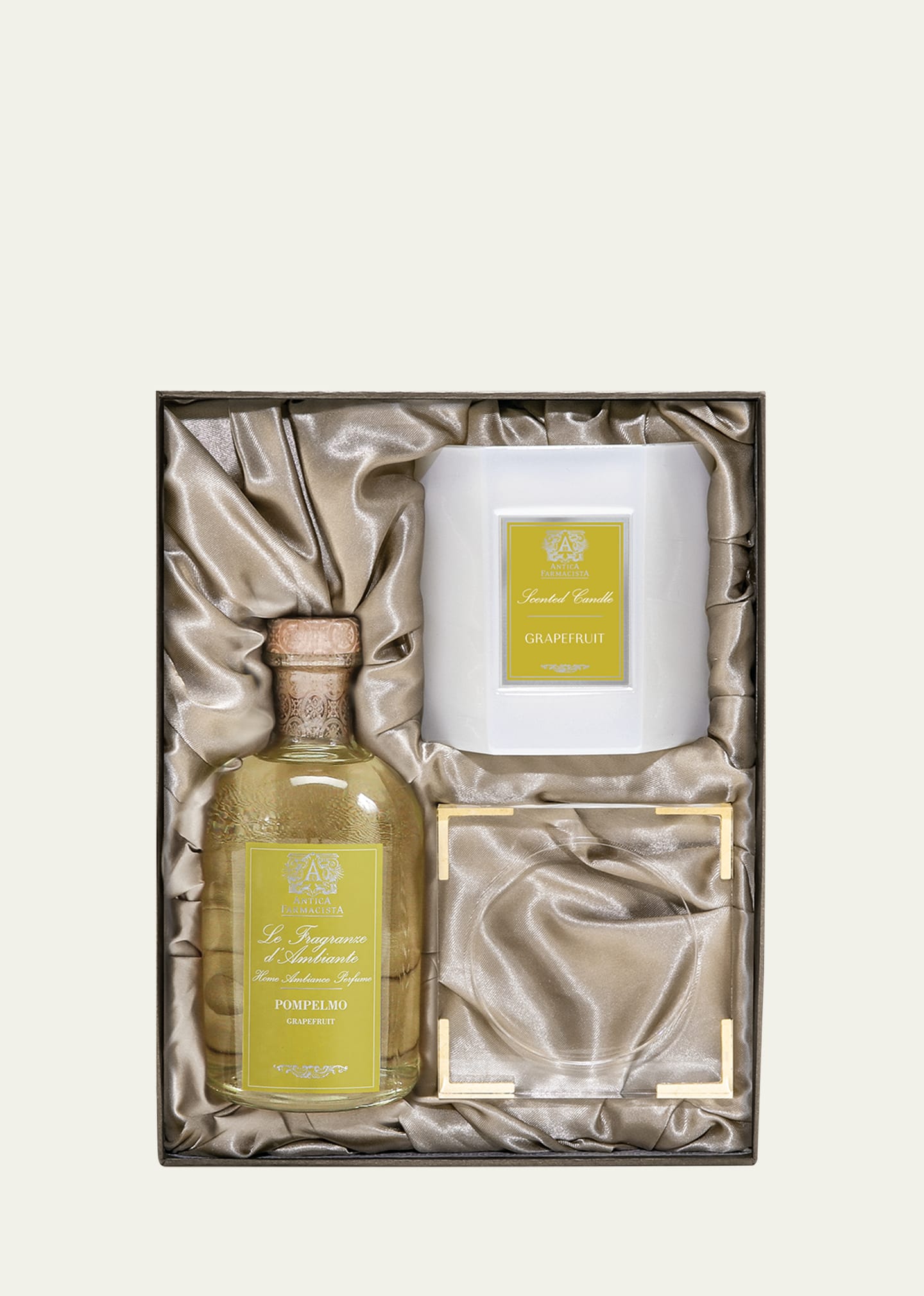 Antica Farmacista Grapefruit Acrylic Home Ambiance Gift Set In Green