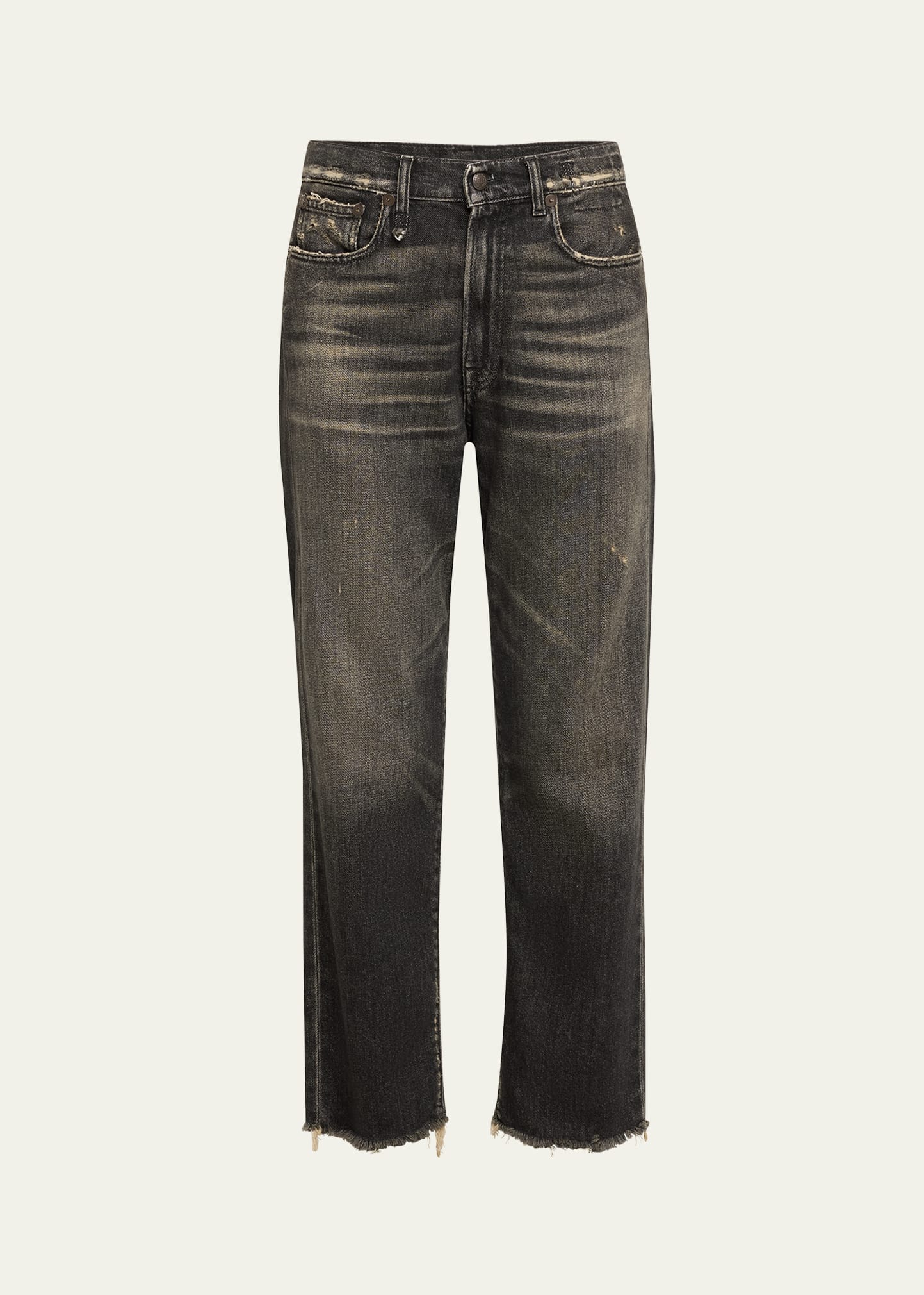 Shop R13 Boyfriend Jeans In Abbey Black