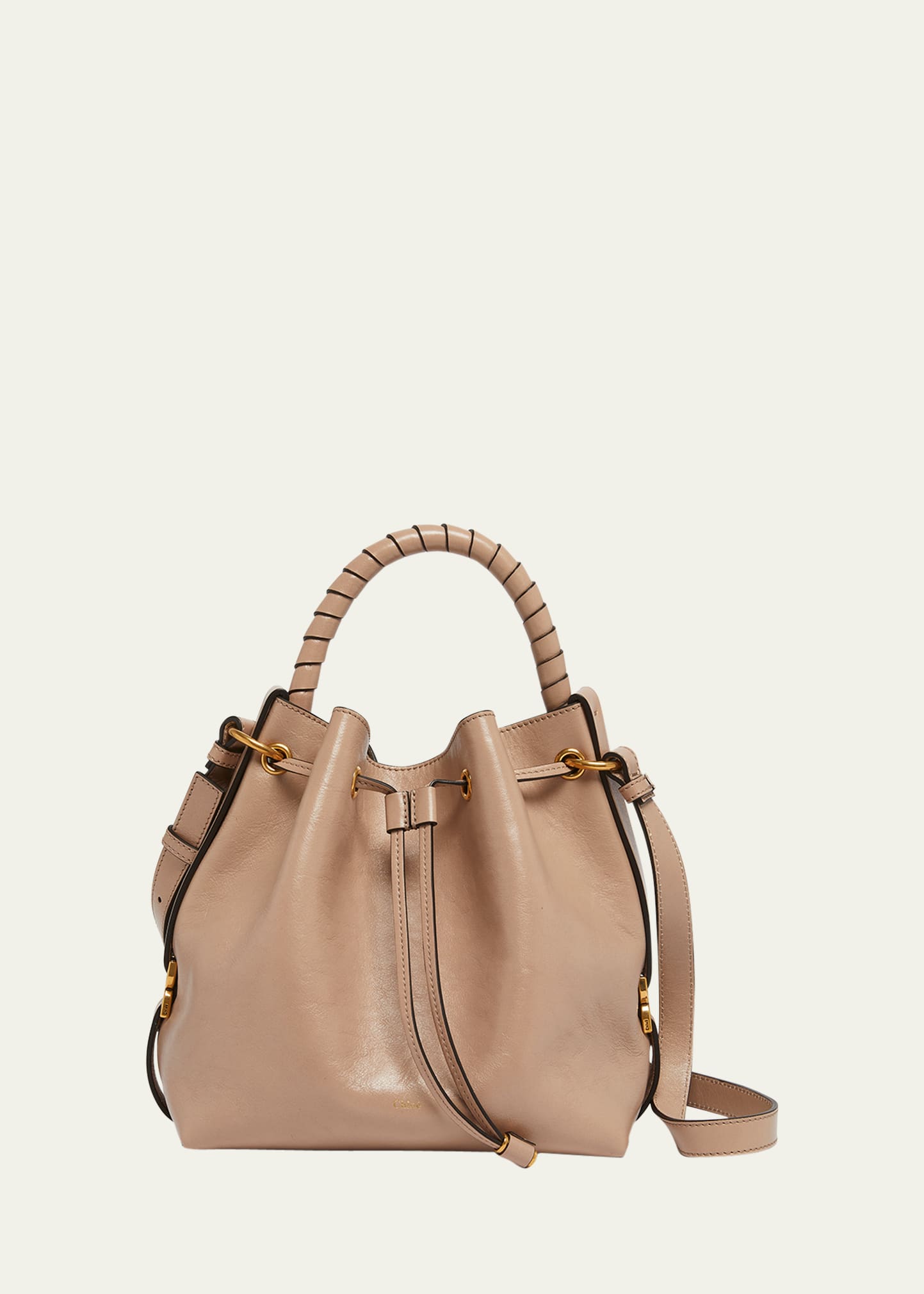 Marcie Bucket Bag in Shiny Calfskin