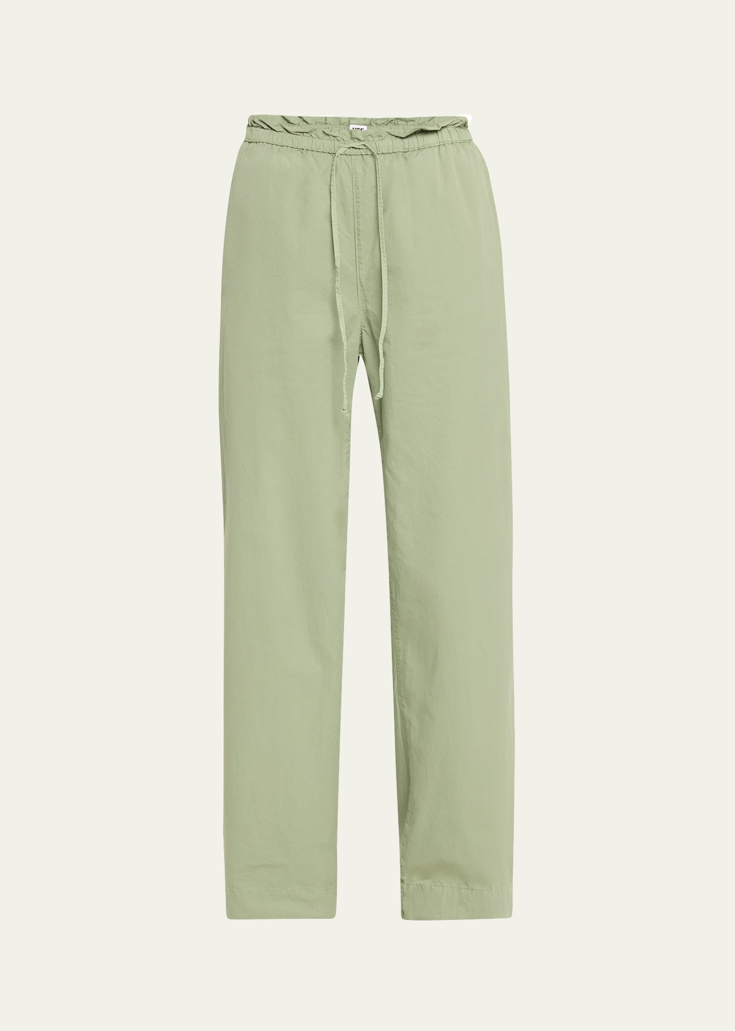 Sam Relaxed Cotton Twill Snap-Cuff Trousers