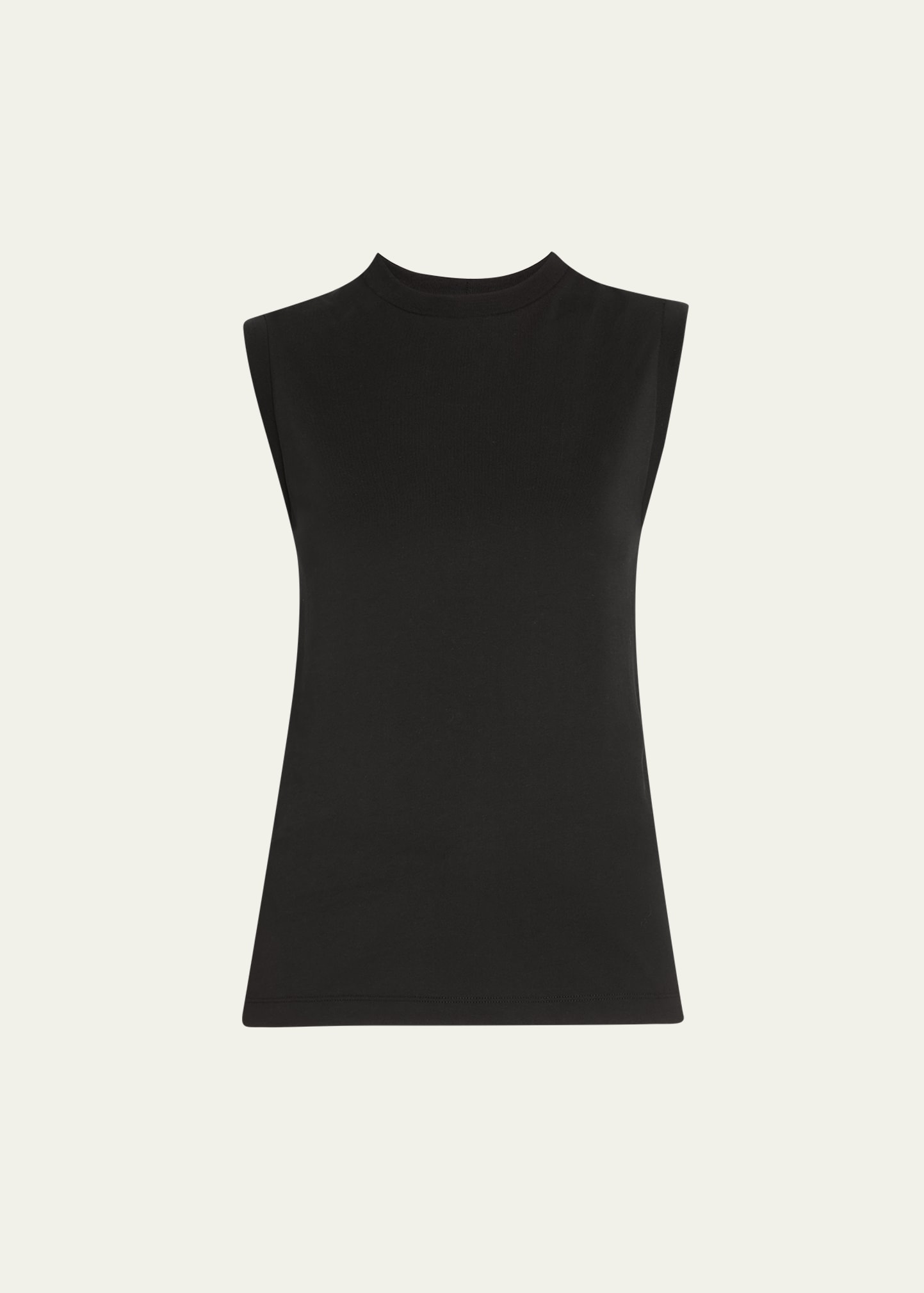 Totême Relaxed Sleeveless Tee Black In Black