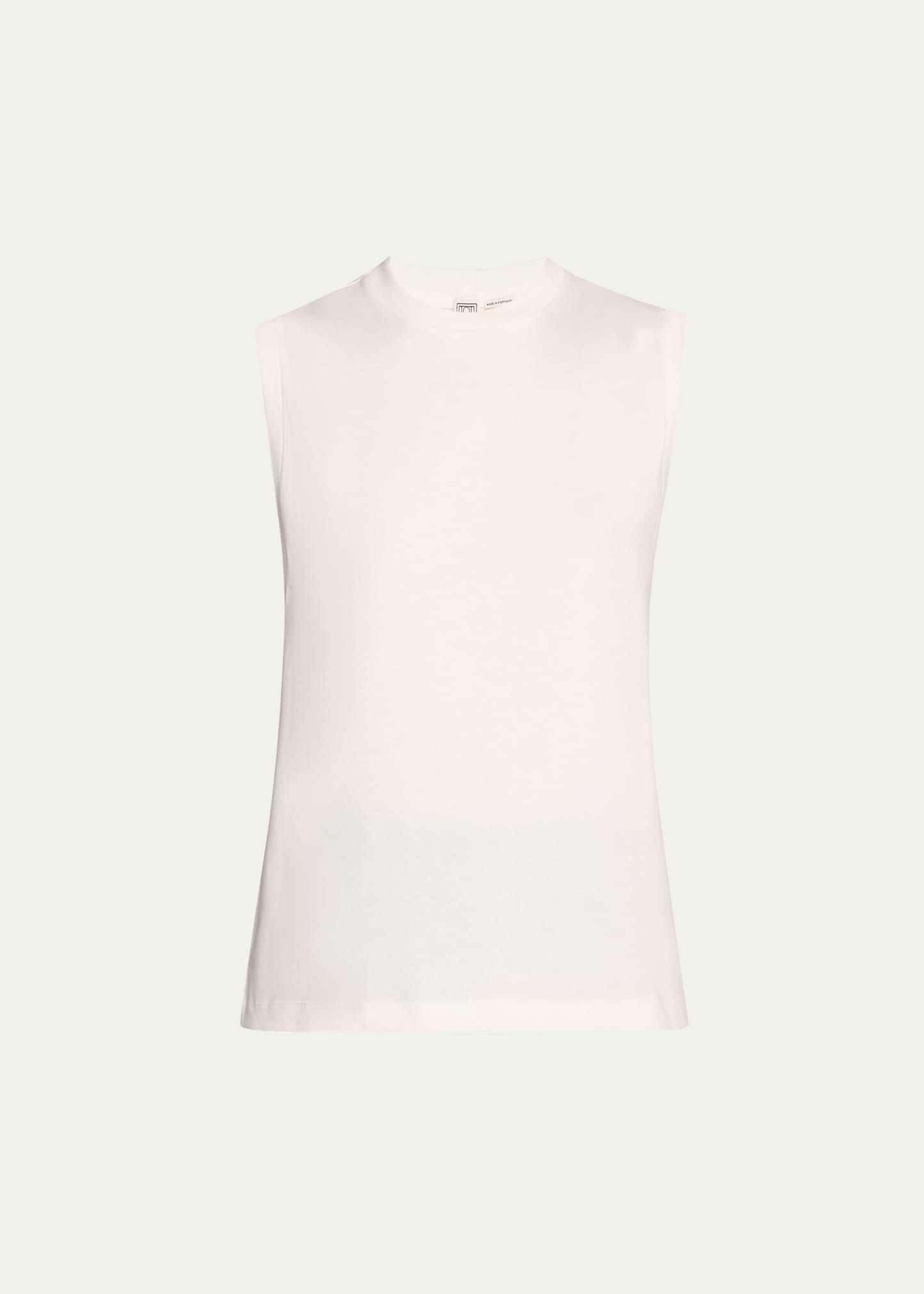 Totême Jersey Sleeveless Tee In Open White