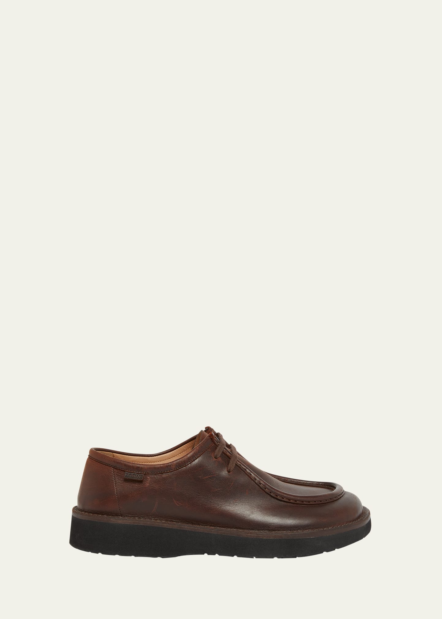 Men's Faro Moc-Toe Leather Derby Shoes