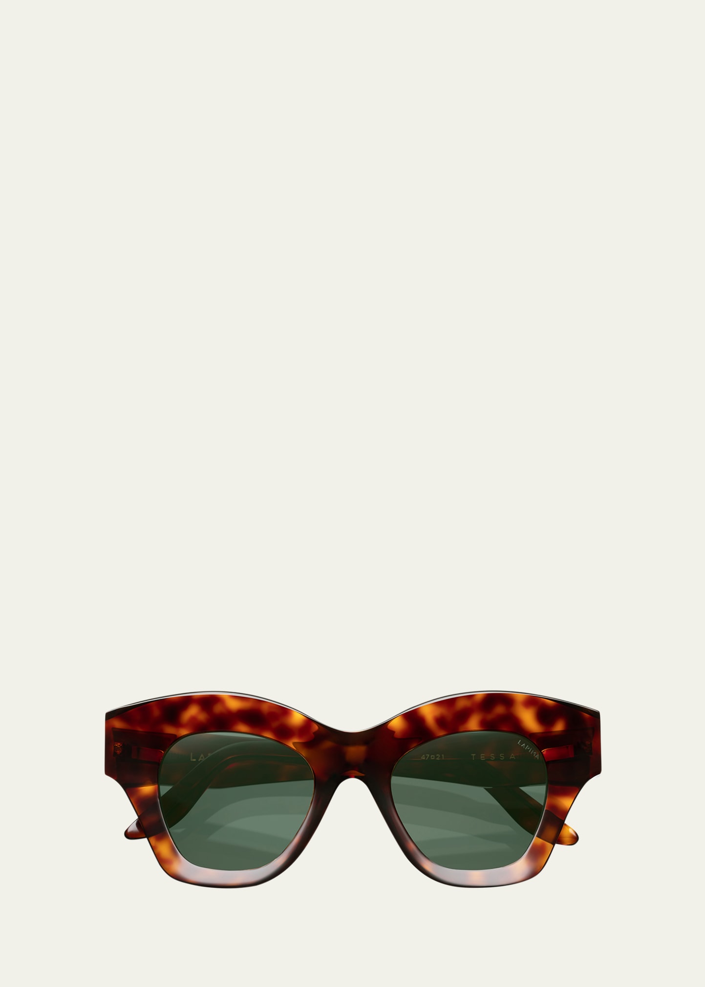 Lapima Tessa Acetate Cat-eye Sunglasses In Havana Moss