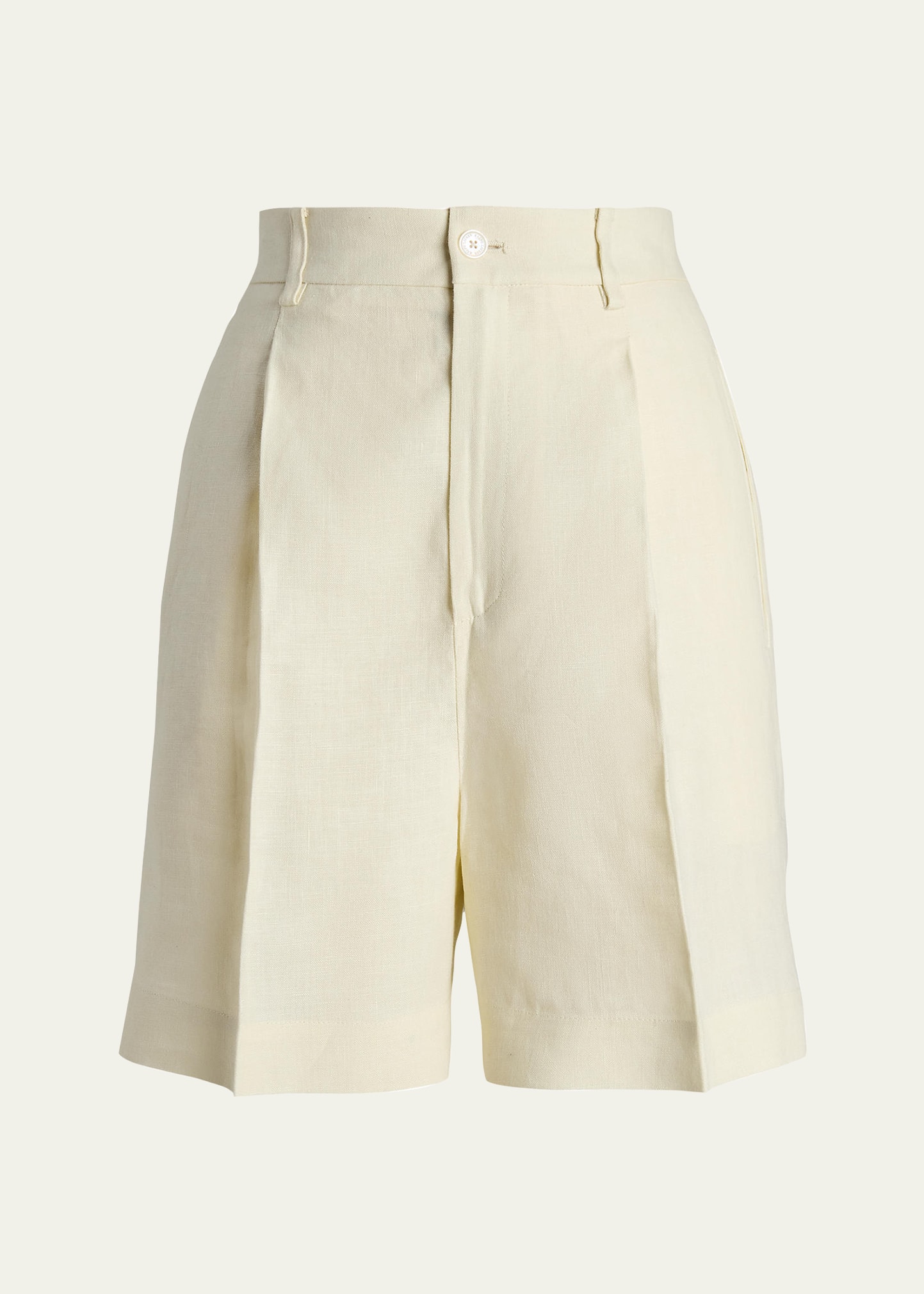 Tracy Pleated Linen Shorts