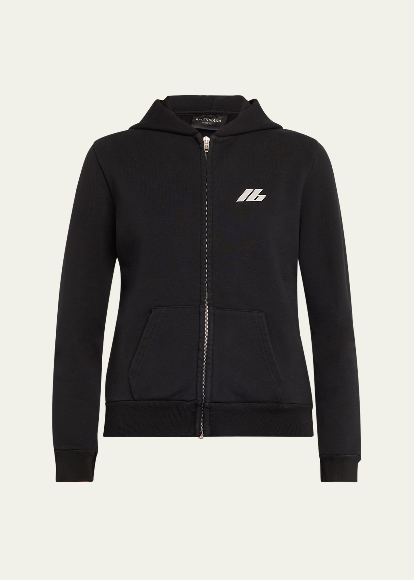 Balenciaga Logo Print Hoodie Sweatshirt Black In Noir