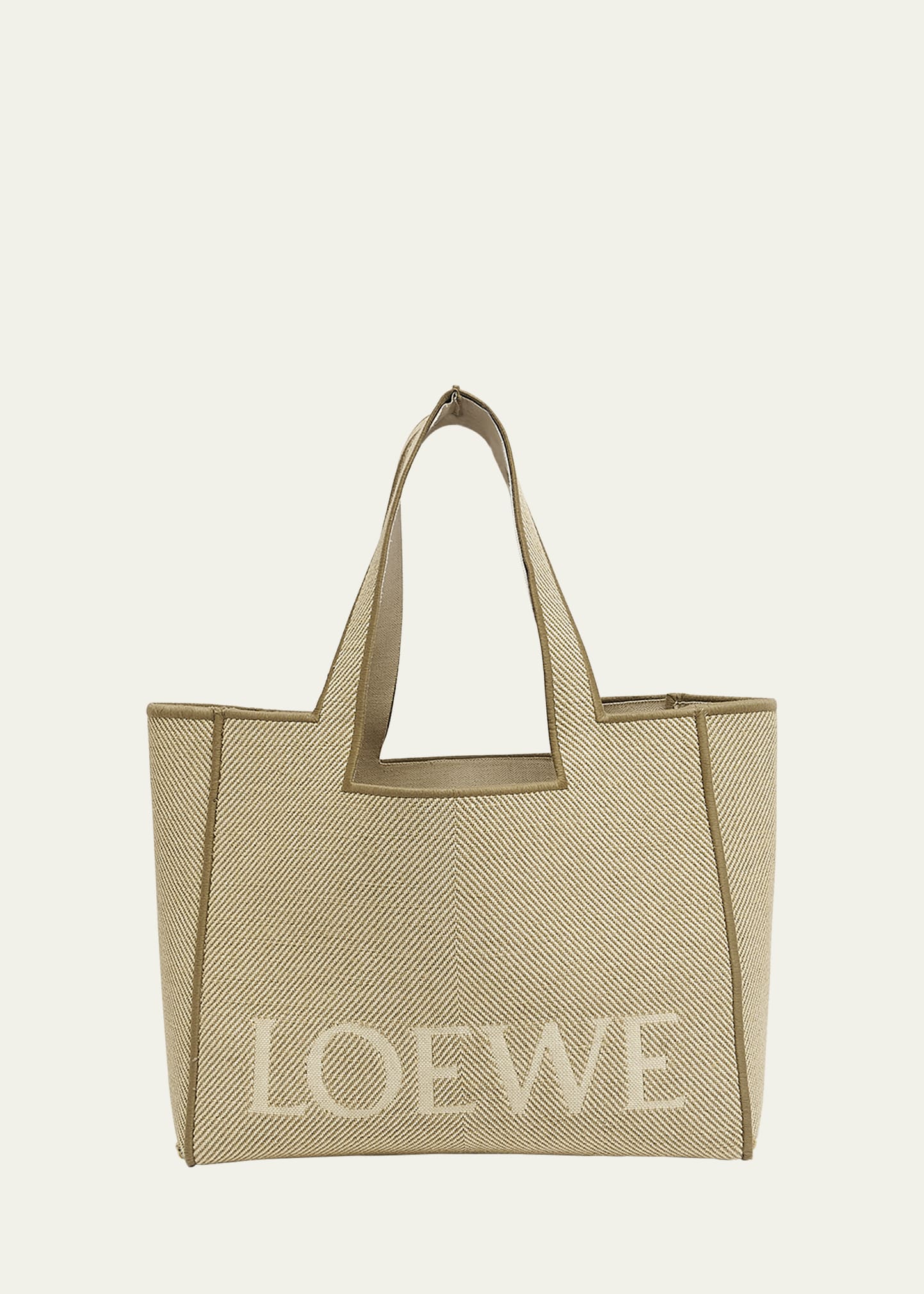 Small Canvas Jacquard Tote Bag