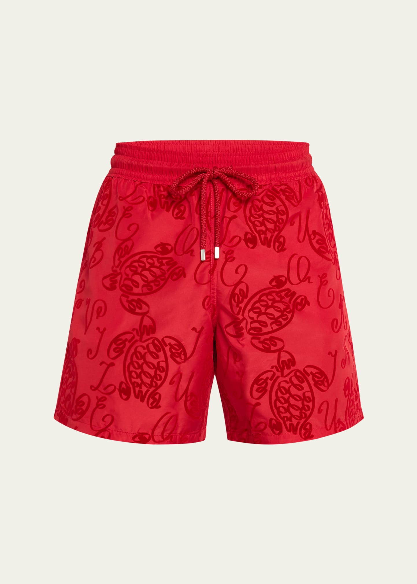Vilebrequin Men's Abstract-print Swim Shorts In Reds