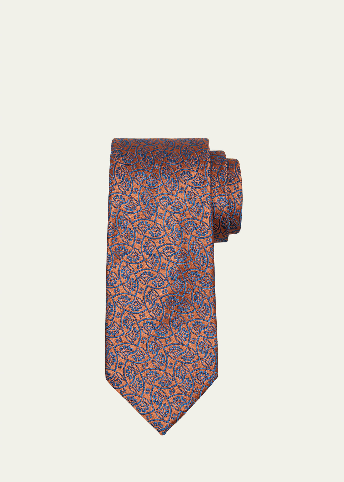 Men's Woven Floral Silk Tie