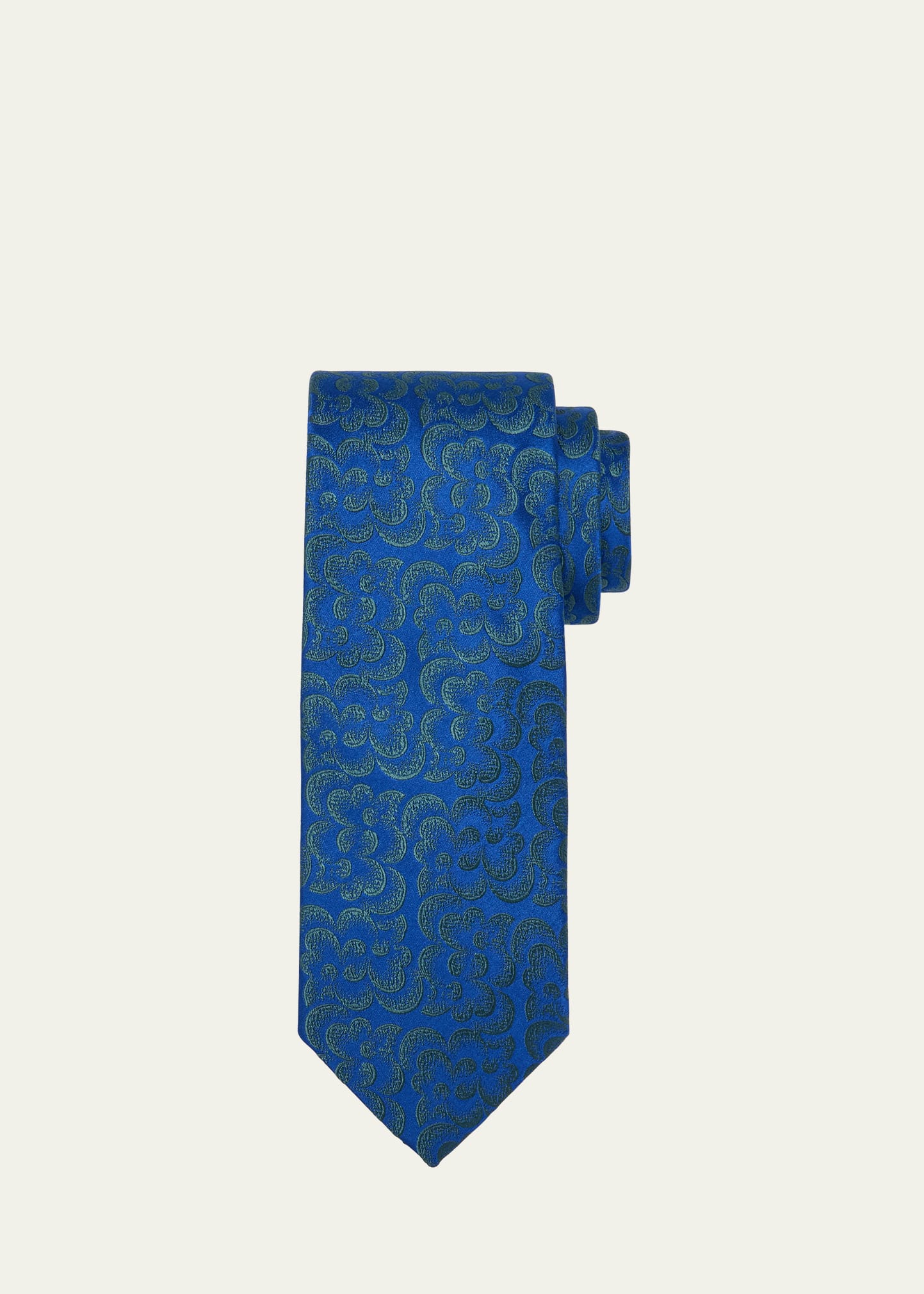 Men's Floral Silk Tie