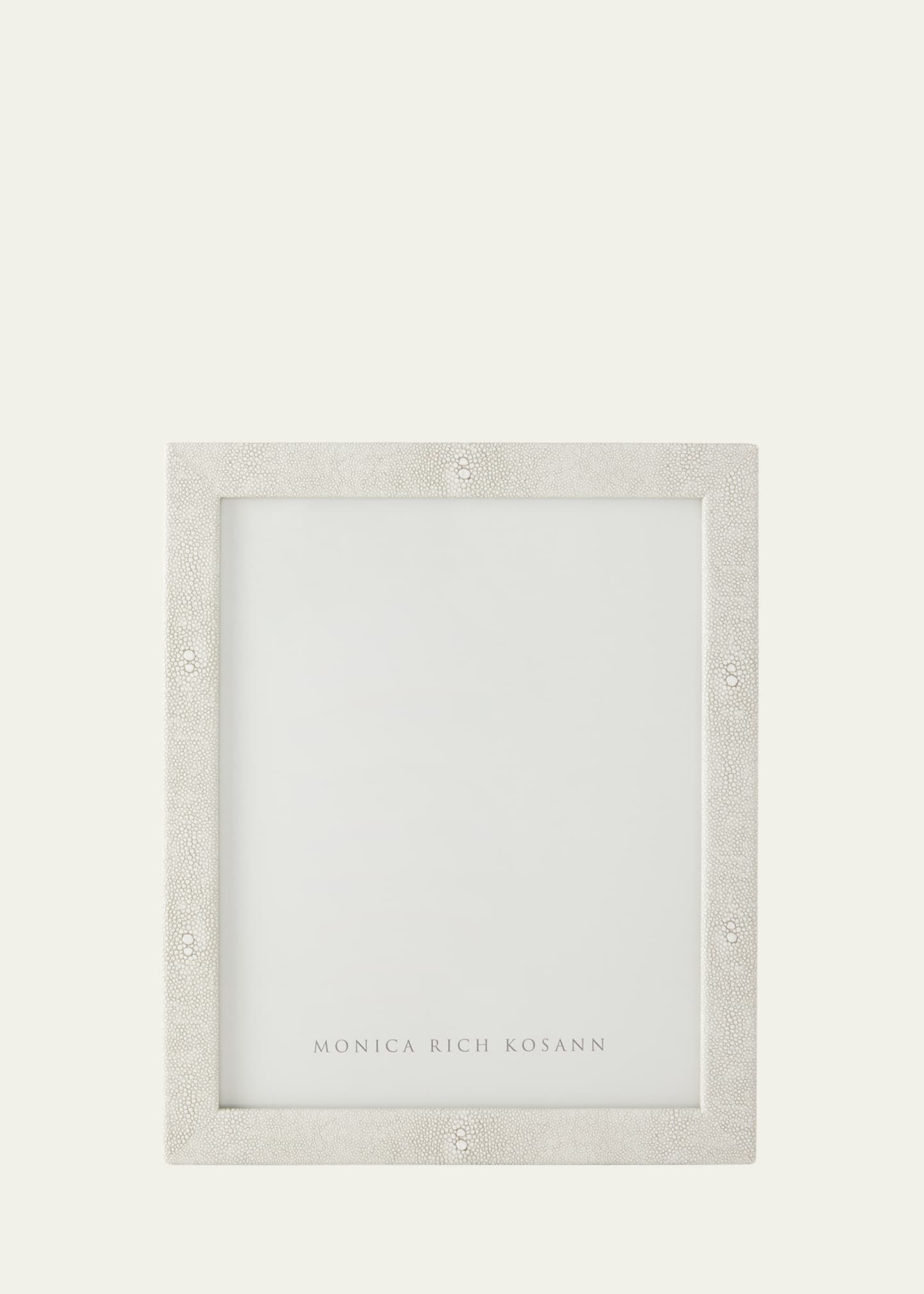 MONICA RICH KOSANN PHOTOGRAPHER'S MOLDING SHAGREEN-EMBOSSED FAUX LEATHER FRAME, 8" X 10" 