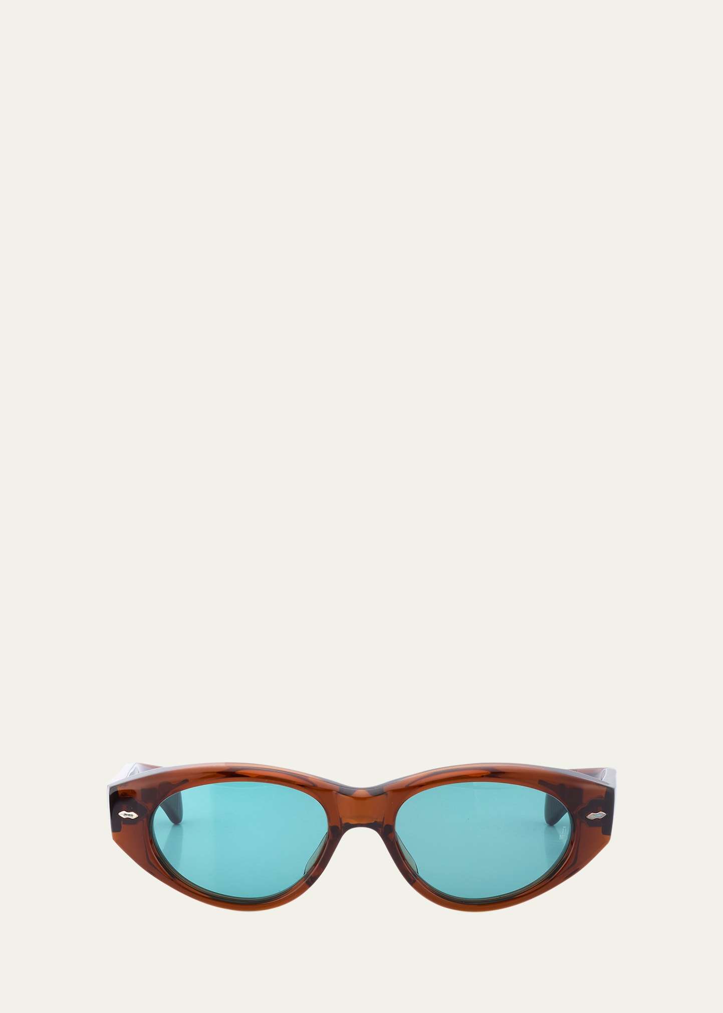 Jacques Marie Mage Krasner Acetate Cat-eye Sunglasses In Hickory