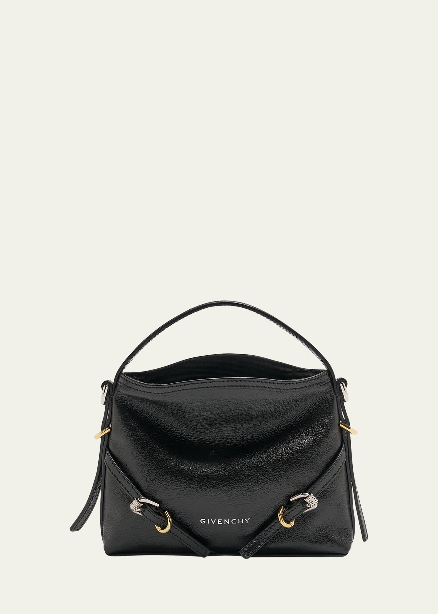 Givenchy Voyou Nano Bag In Leather In Black