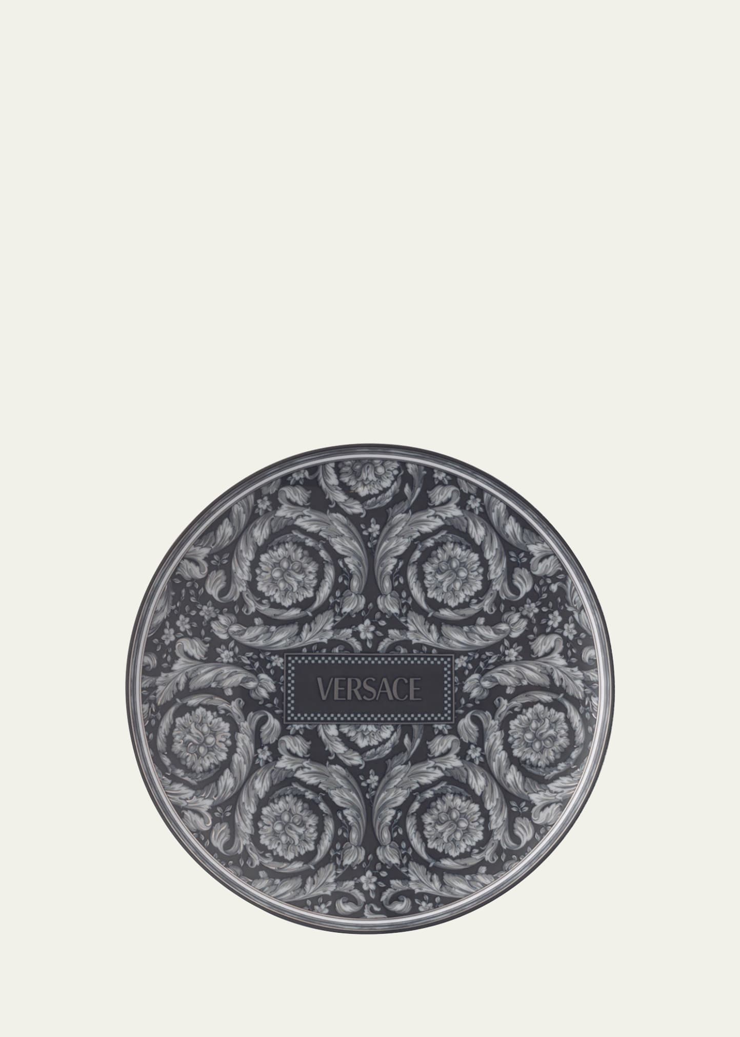 Versace X Rosenthal Barocco Haze Service Plate In Grey