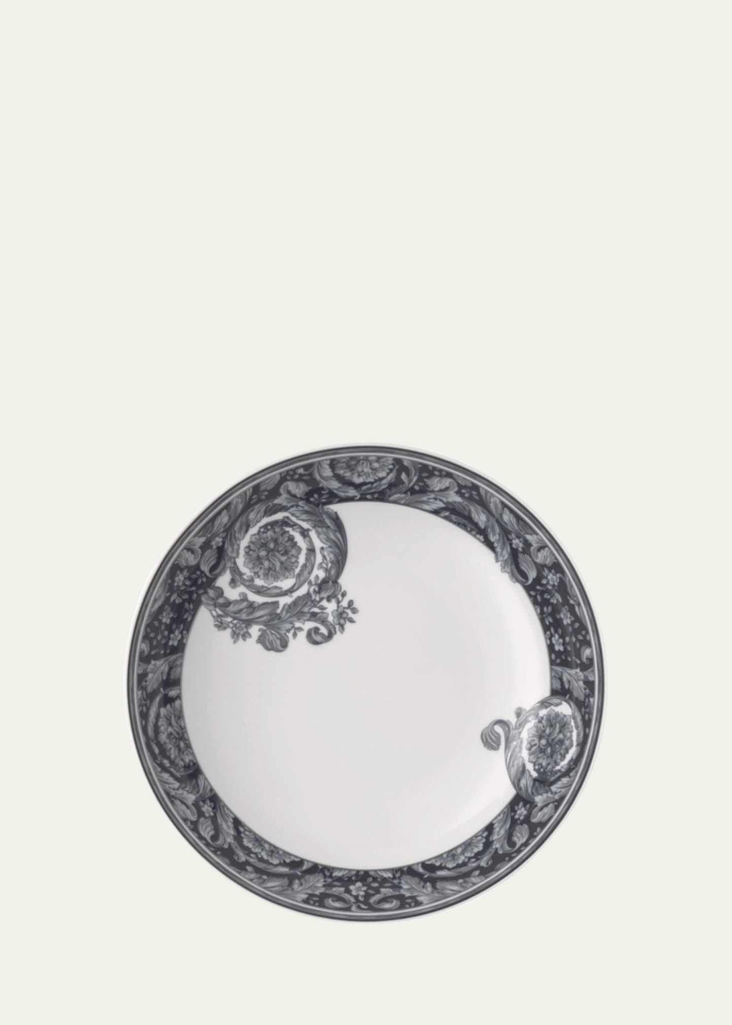 Versace X Rosenthal Barocco Haze Rimmed Soup Plate In Haze