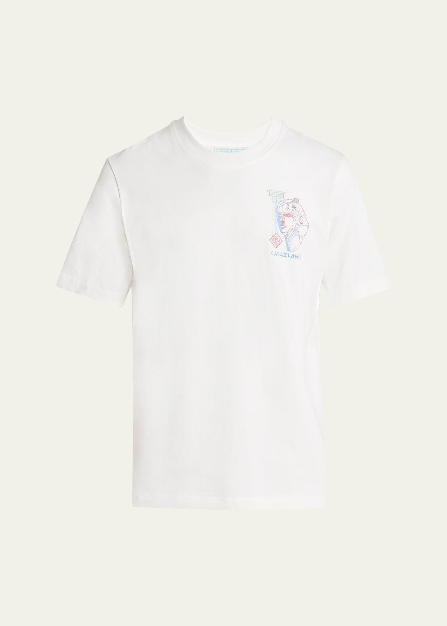 Casablanca Tennis Play Printed Cotton T-shirt In Tennis Play In