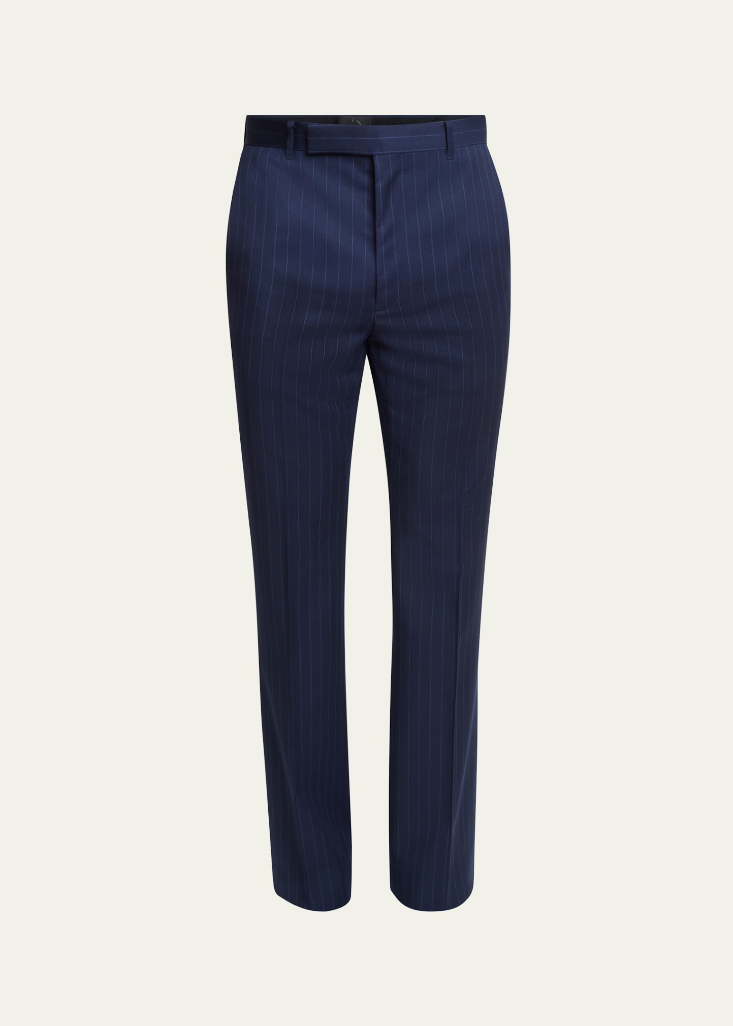 Givenchy Men's Bold Stripe Wool Trousers In Deep Blue