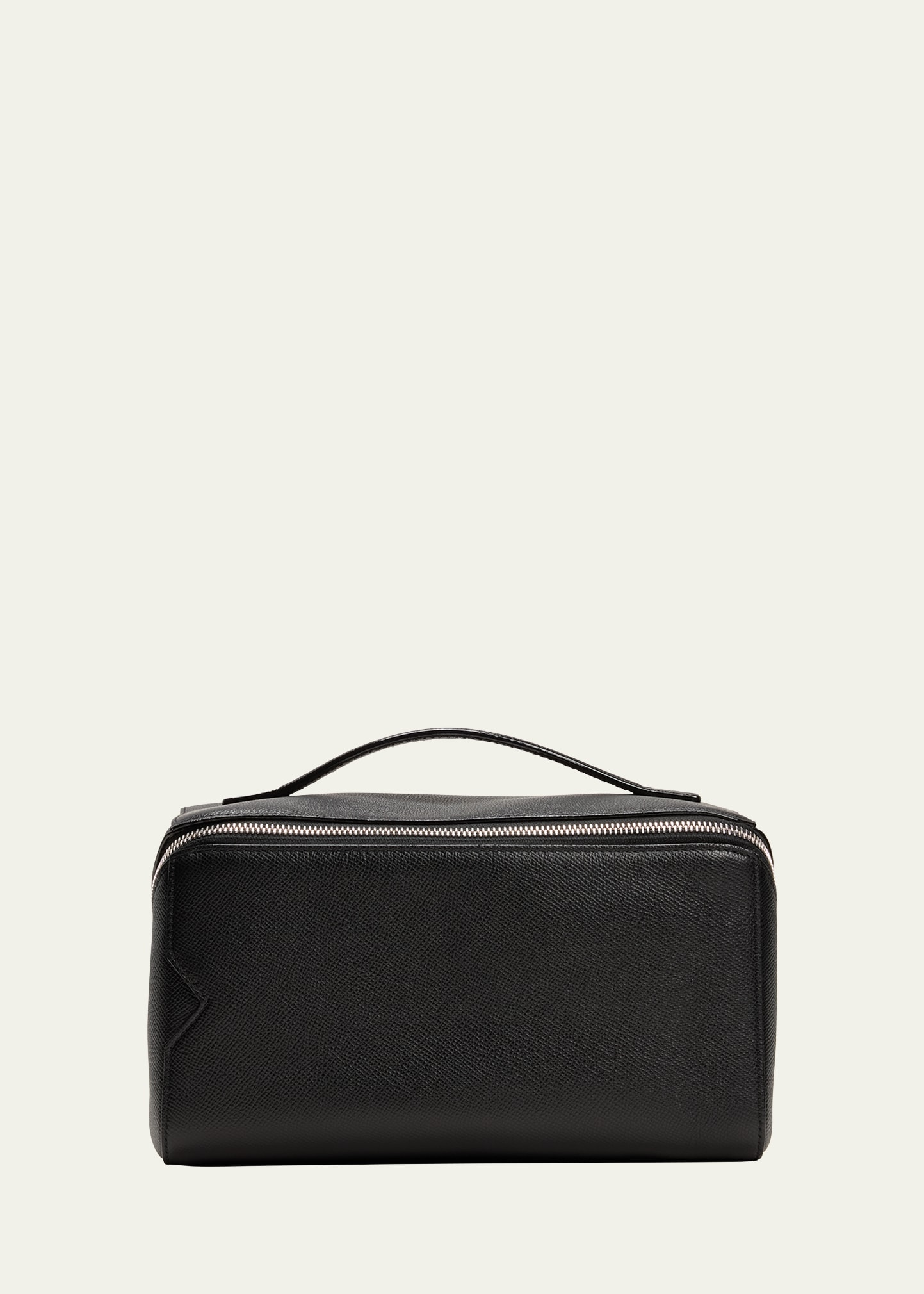 Valextra V-line Beauty Bag In Nn Nero