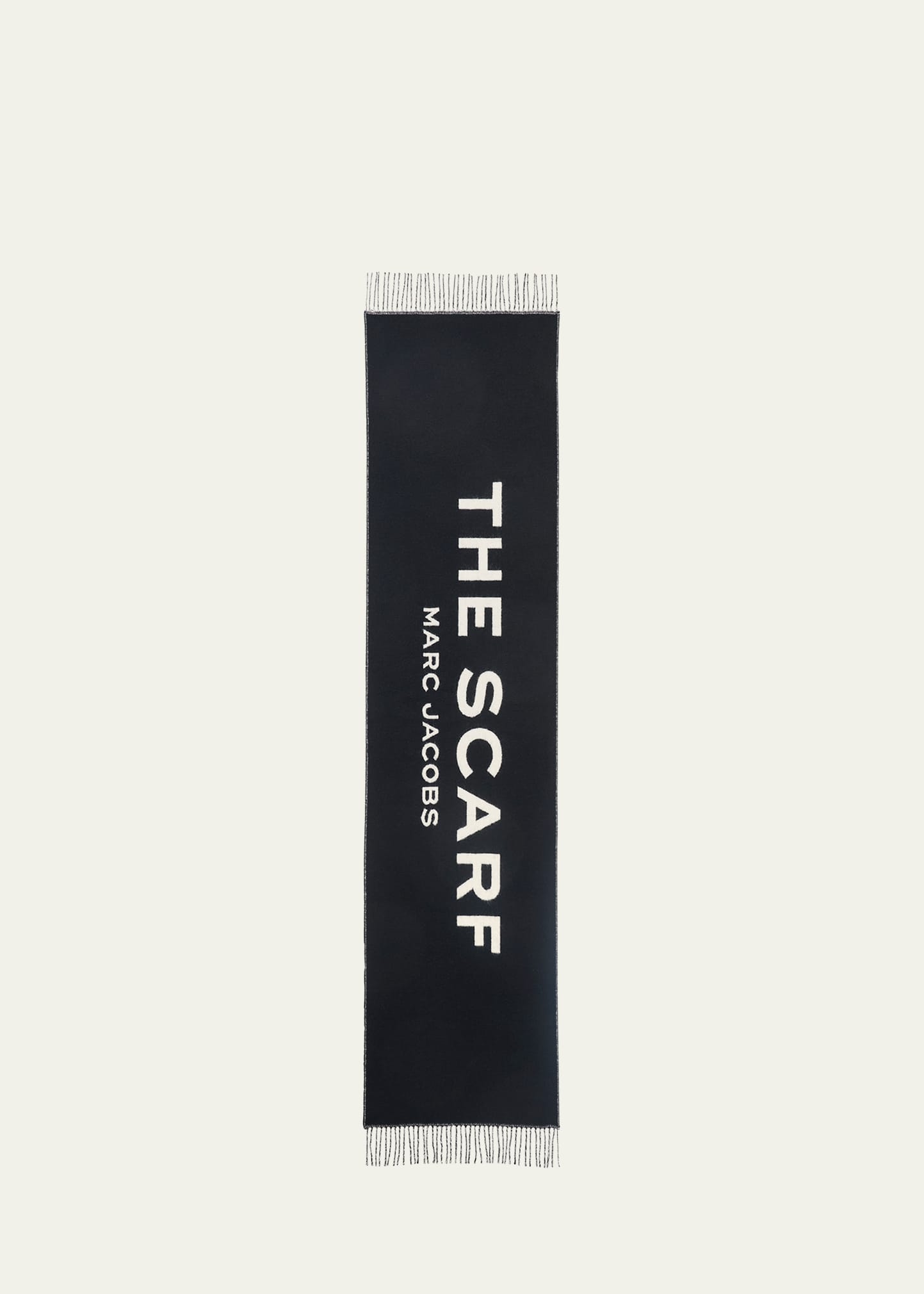 Marc Jacobs The Scarf Fringe Wool In Black