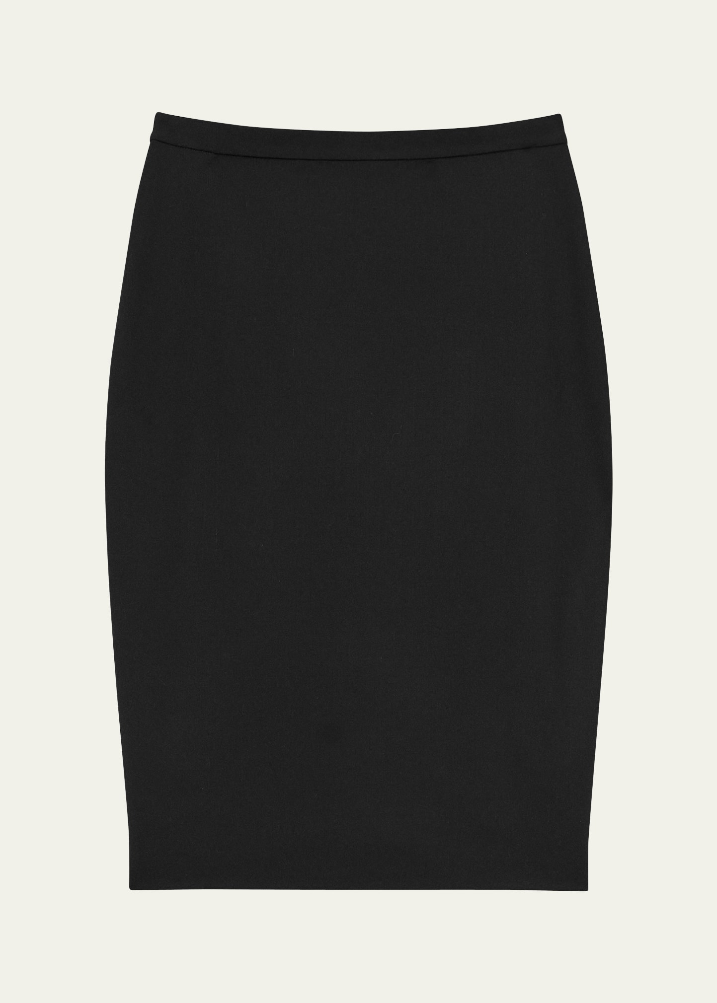 Theory Traceable Wool Knee-length Pencil Skirt In Black