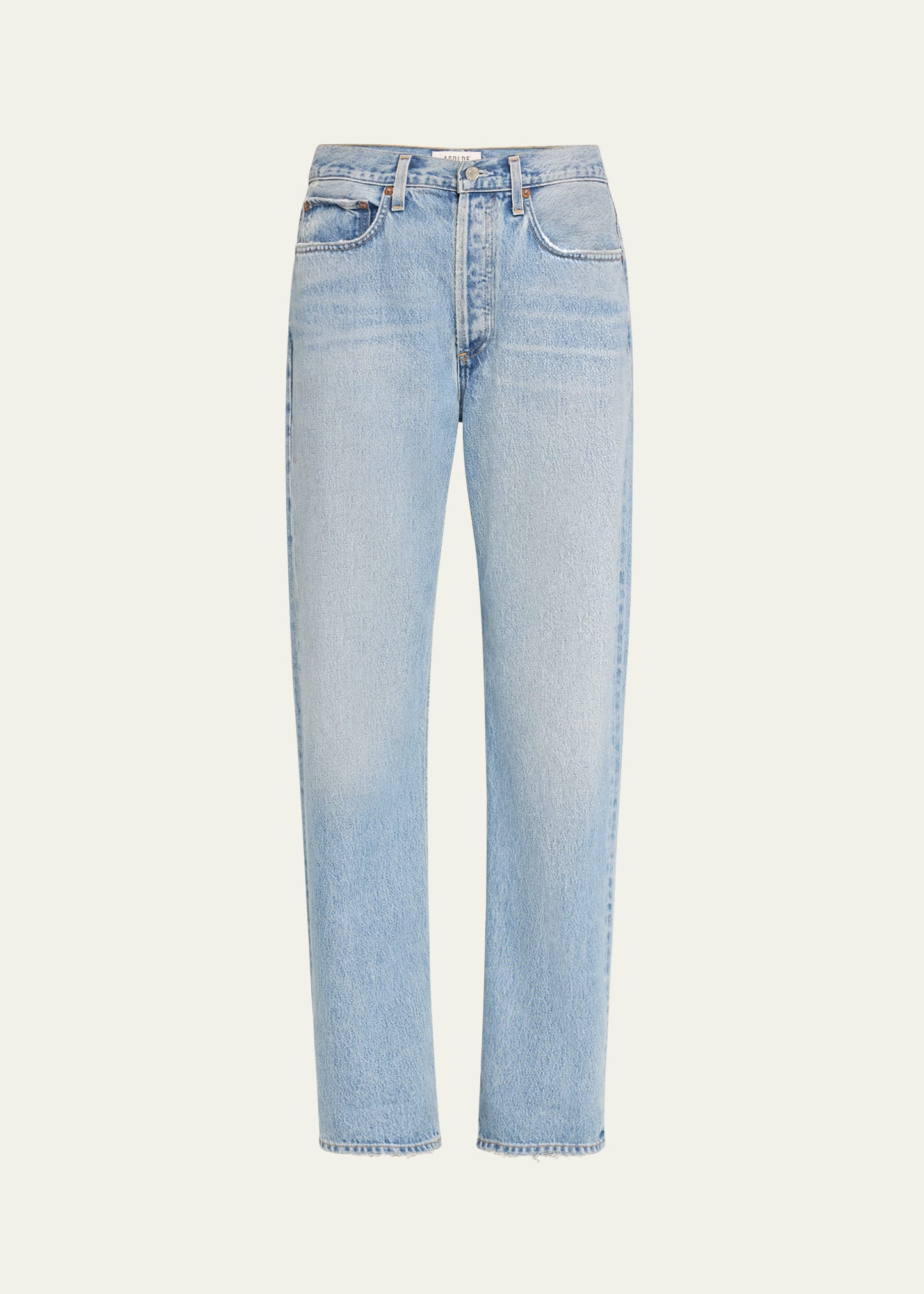 Agolde V Waist Kelly Relaxed Straight Jeans Replica In Harmonic Ind