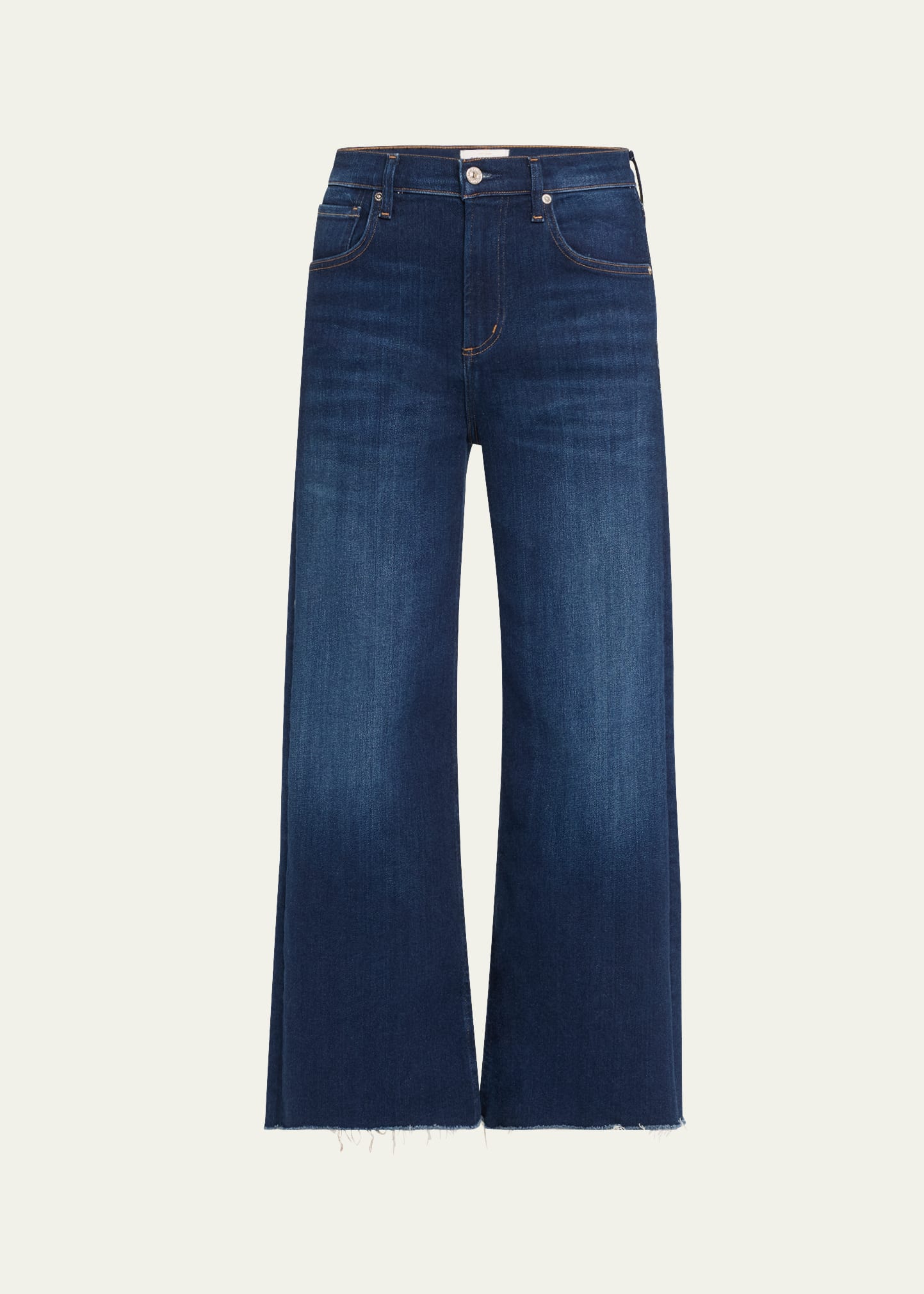 Citizen Of Humanity Lyra Wide-leg Cropped Jeans In Lotus Dk Indig