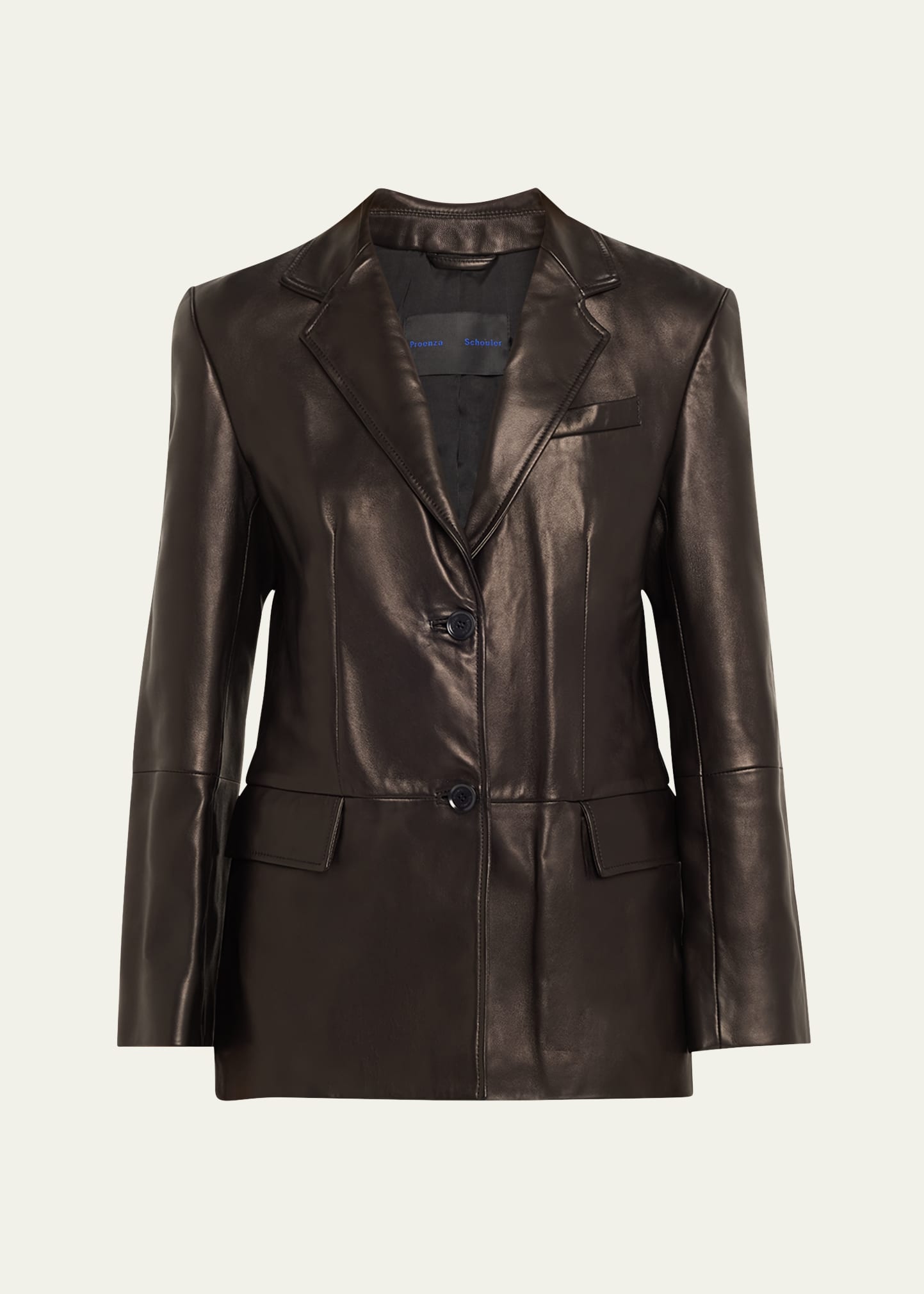 Proenza Schouler Hayes Paneled Leather Jacket In Black