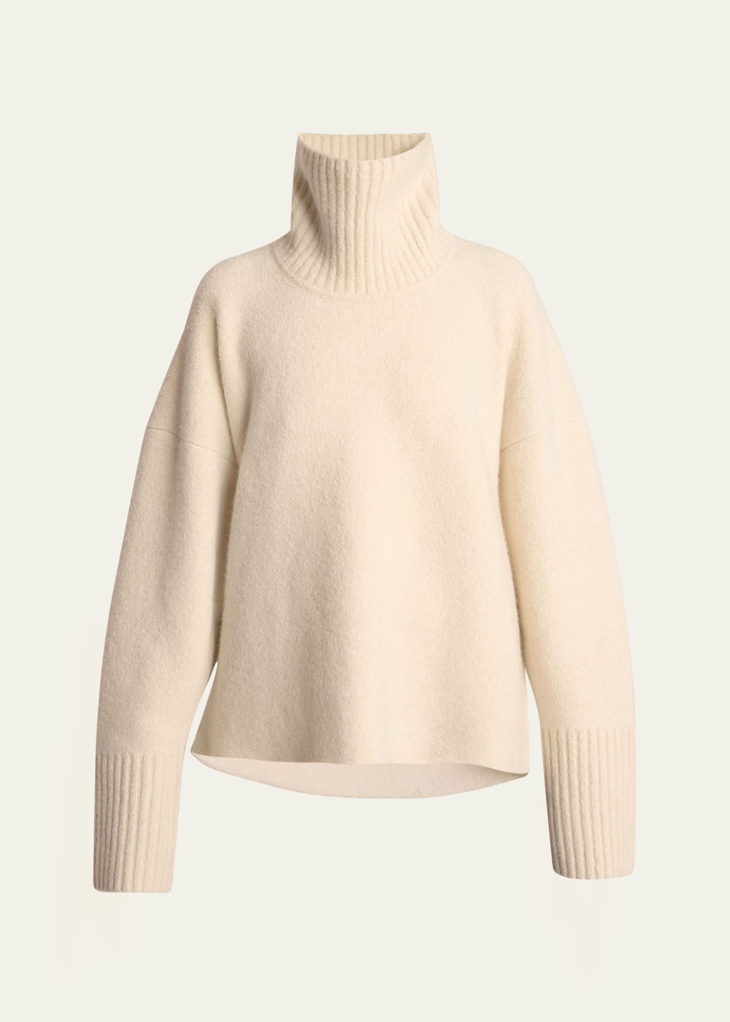 Proenza Schouler Loft Eco Cashmere Turtleneck Sweater In Ecru