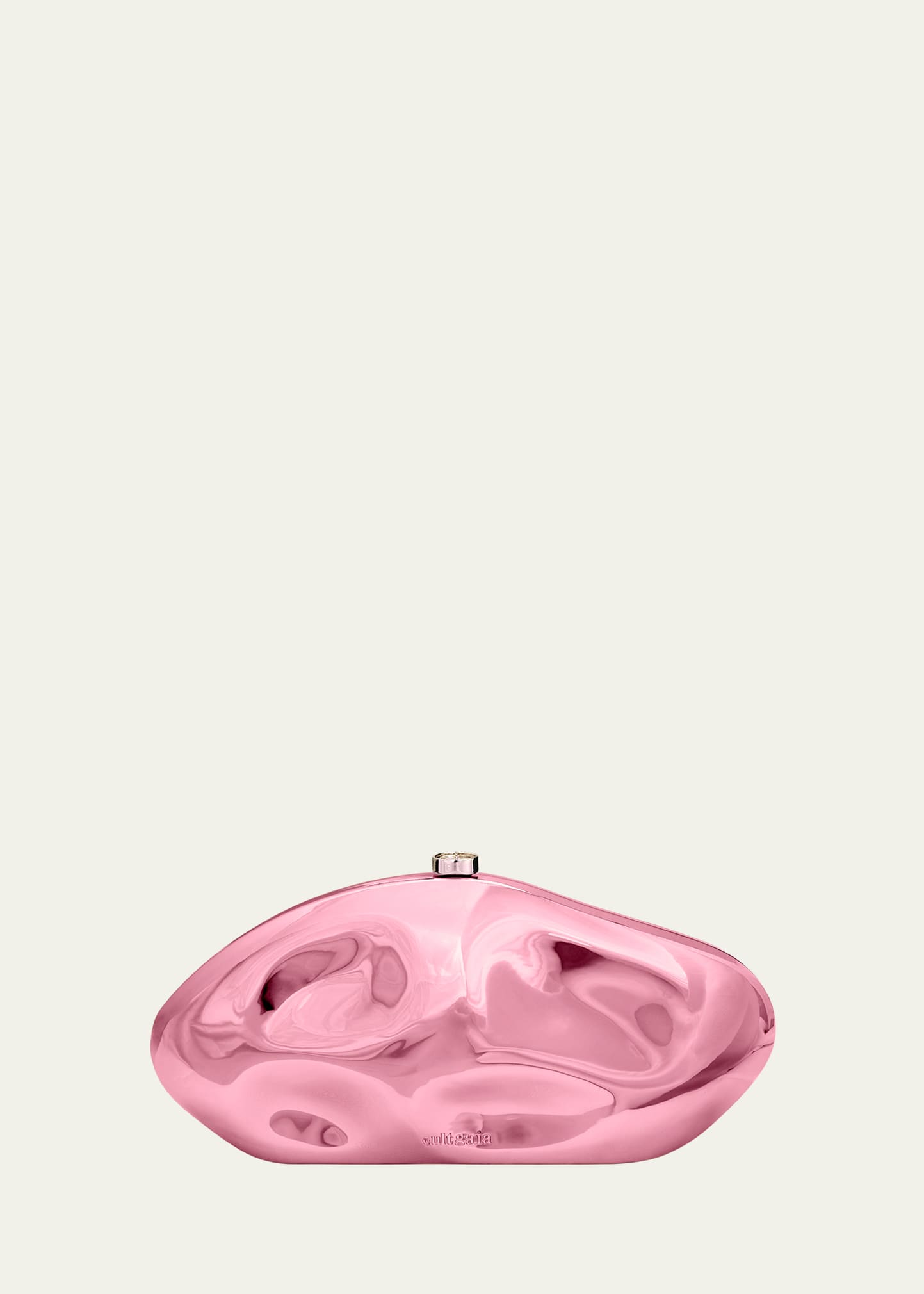 CULT GAIA THE CALDERA METALLIC CLUTCH BAG 