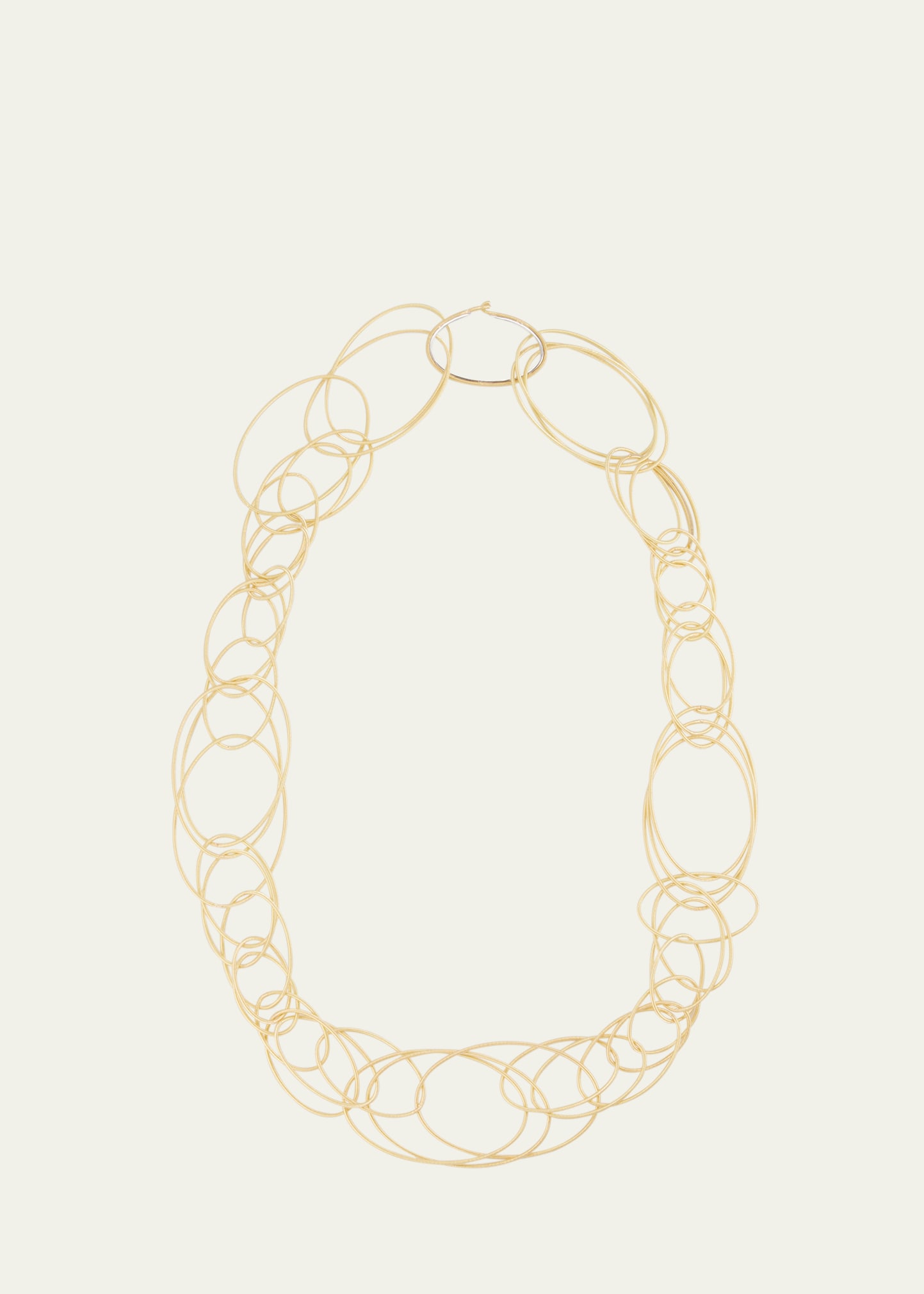 Hawaii 18K Yellow Gold Oval Link Necklace