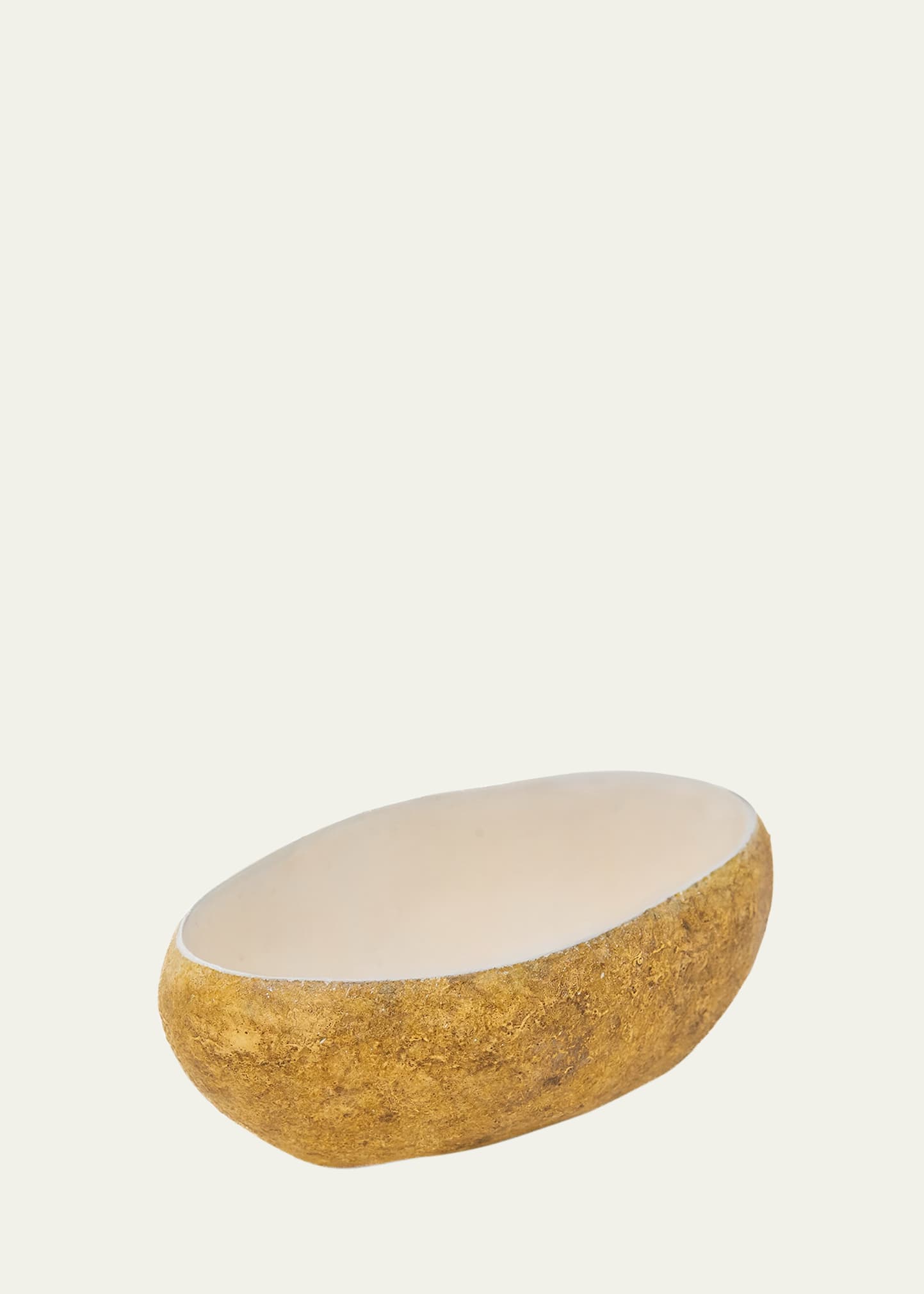 Peter Callahan Large Potato Server In Gold