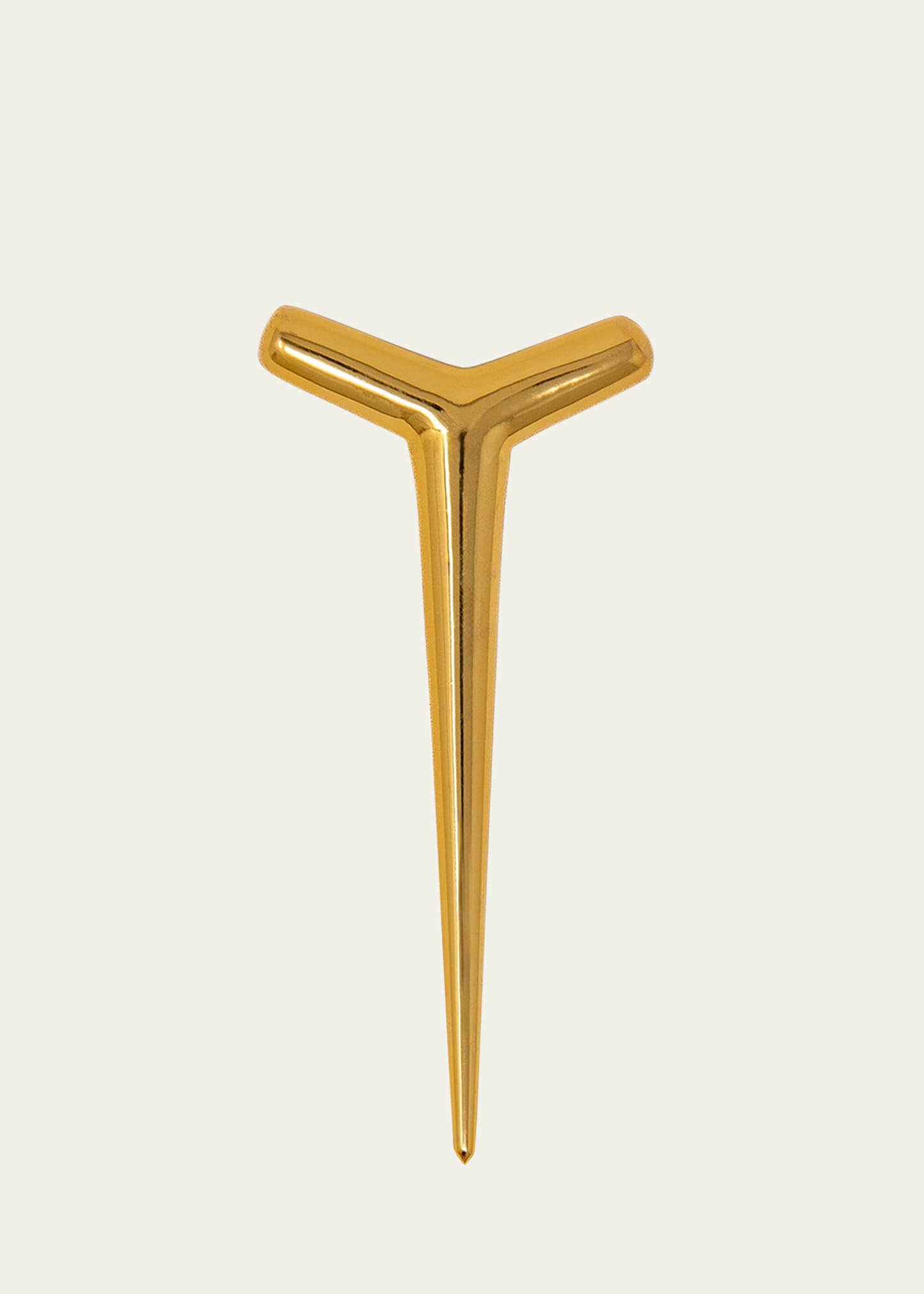 Peter Callahan Gold Metal Chicken Bone Server In Gold