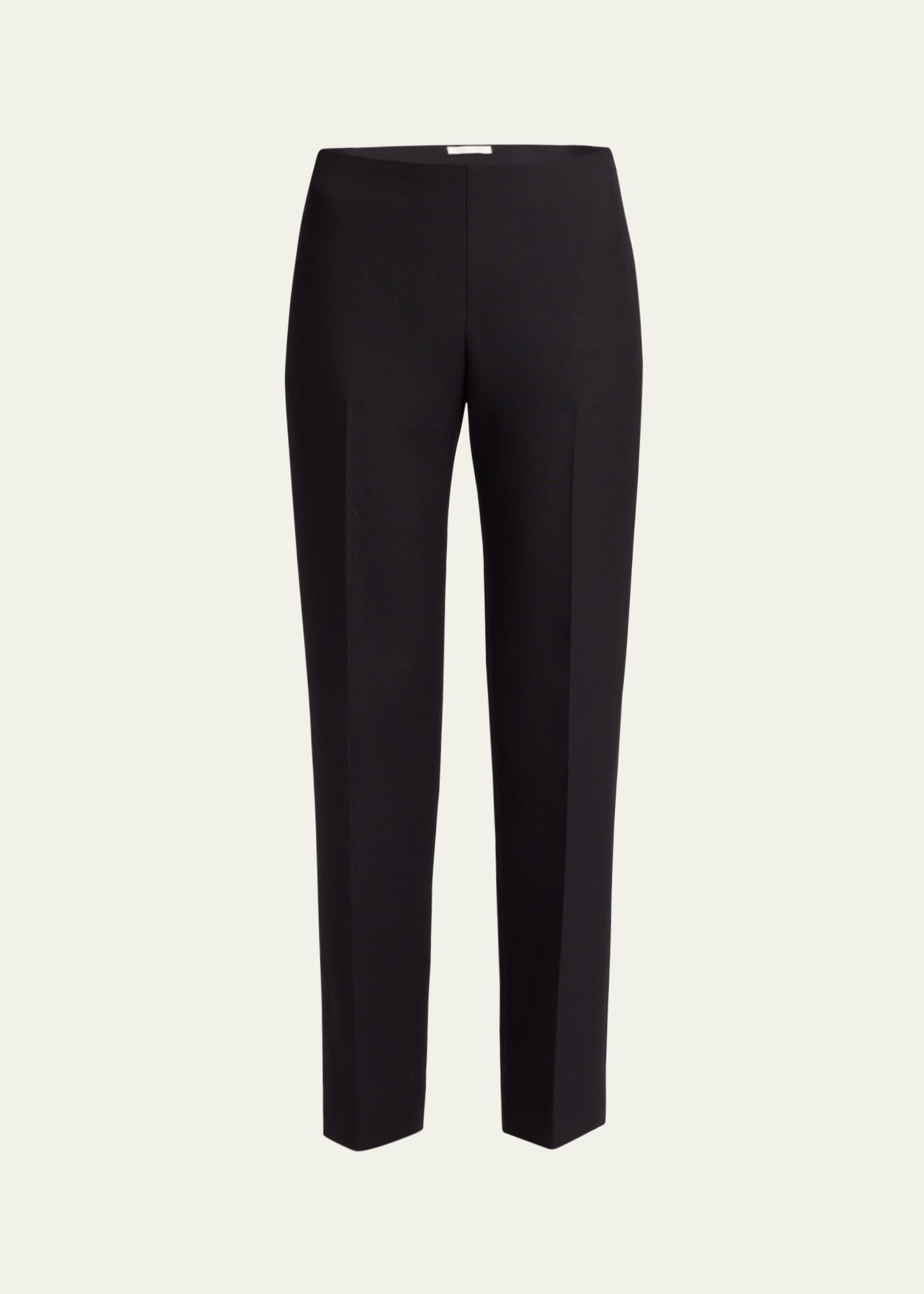 Shop The Row Vesco Straight-leg Ankle Wool Pants In Black